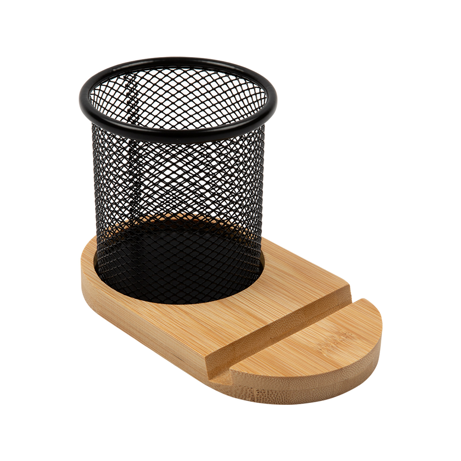 Bamboo Pen Tidy Phone Stand - Image 7