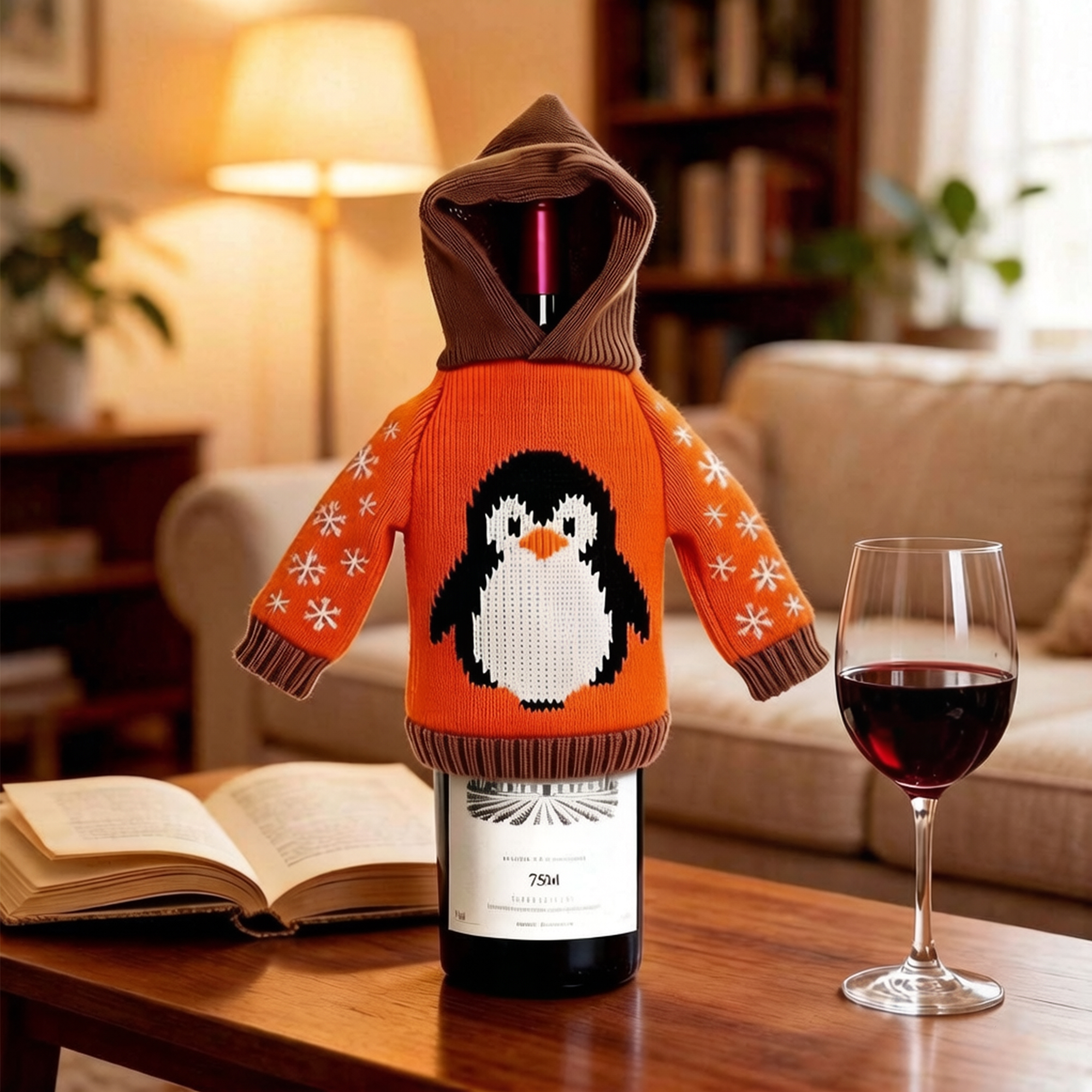 Customisable Knitted Wine Bottle Cover - Image 9