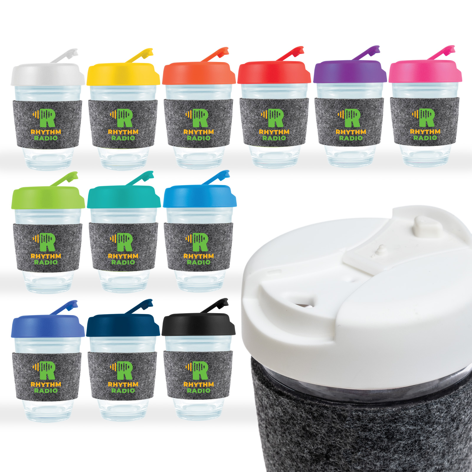 Vienna Coffee Cup / Flip Lid / RPET Band