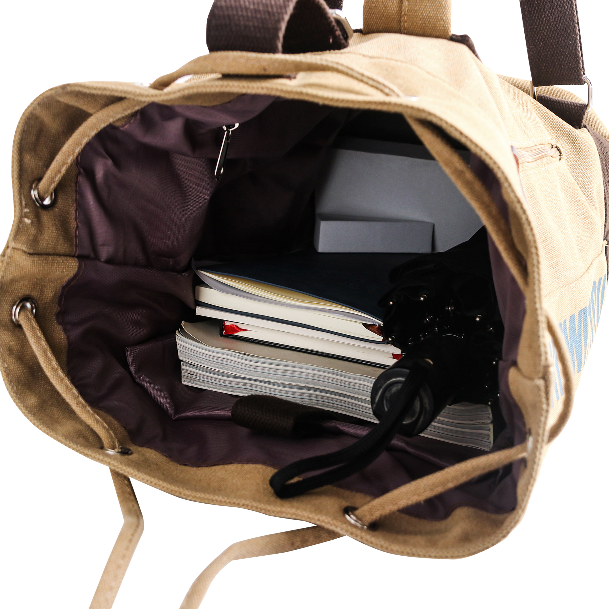 Canvas Bucket Backpack - Image 7