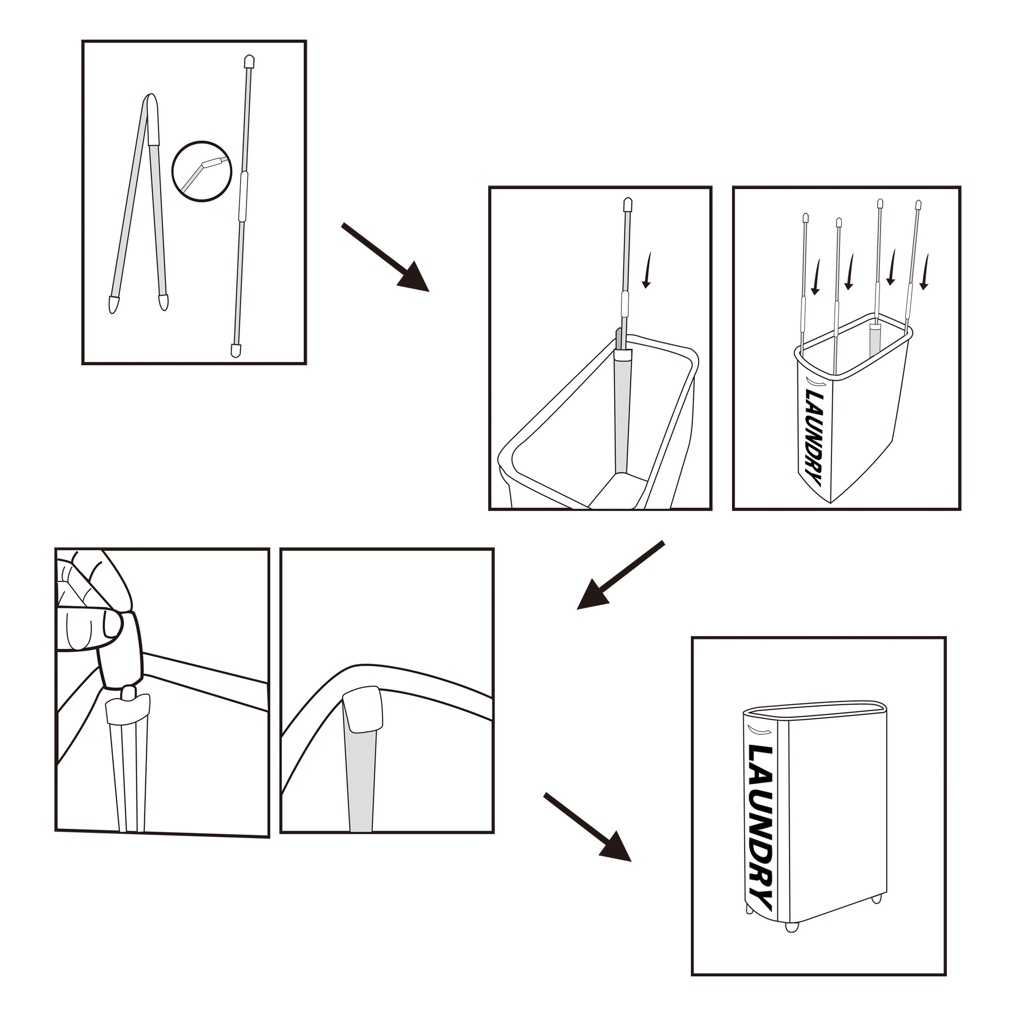 Laundry Basket With Wheels - Image 9