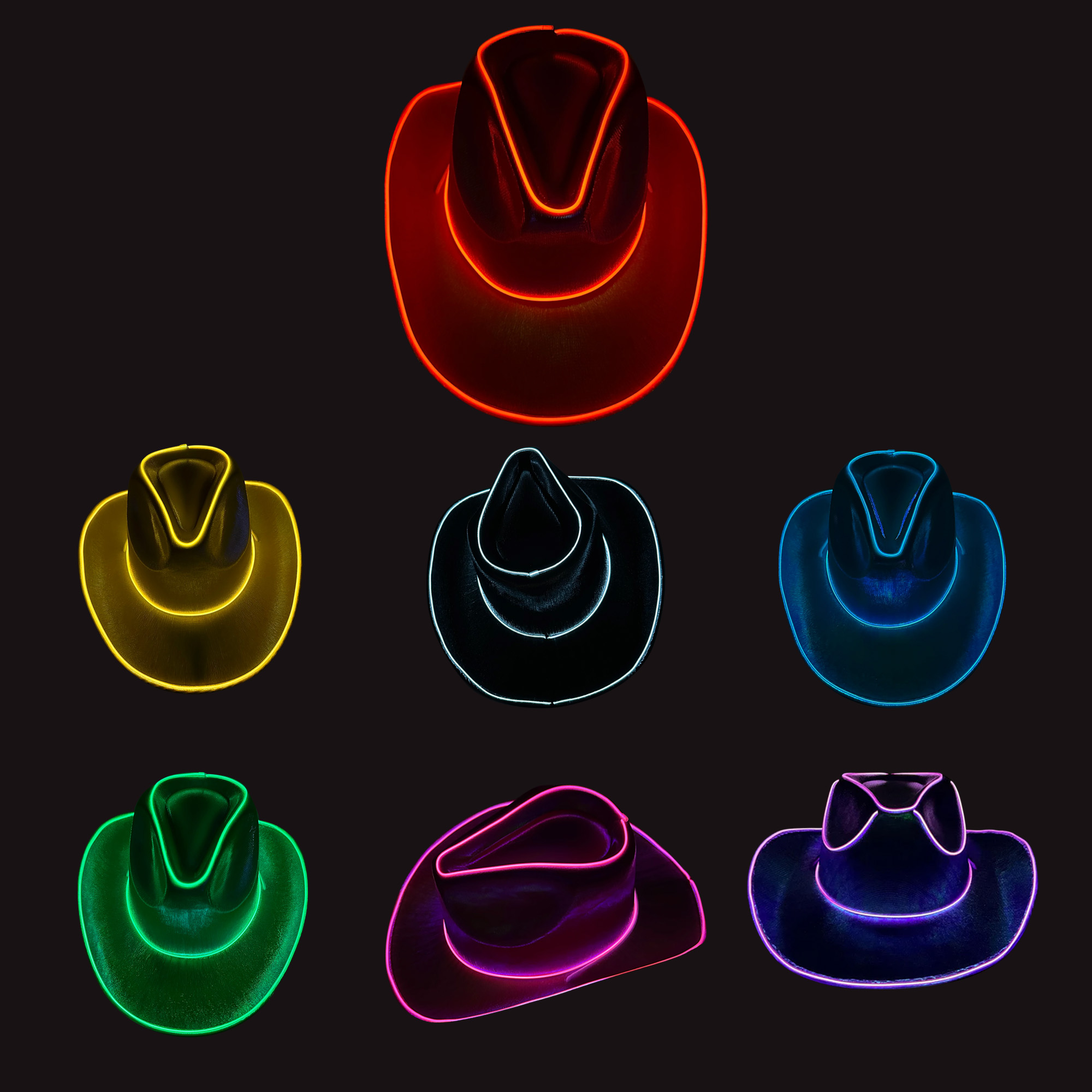 Light Up Cowboy Hats - Image 2