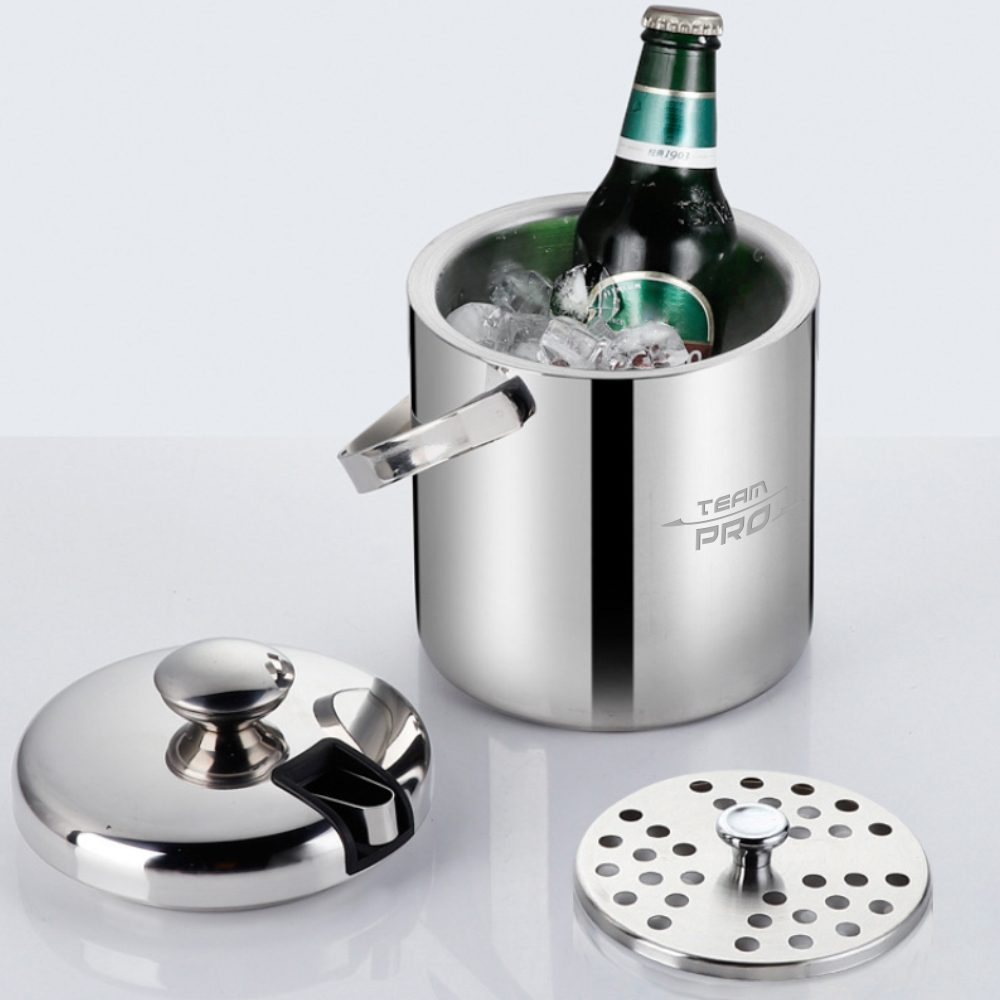Ice Bucket With Lid And Tongs - Image 6