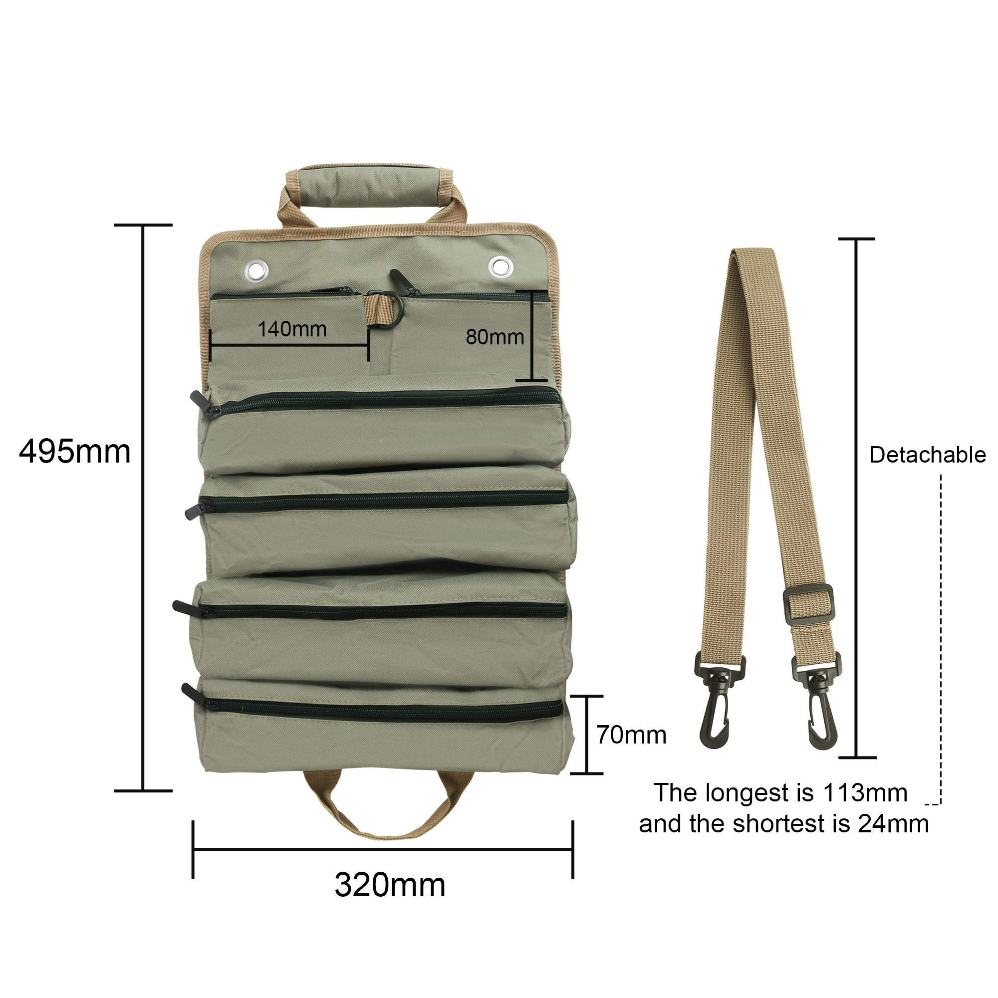 Roll Up Tool Bag - Image 7