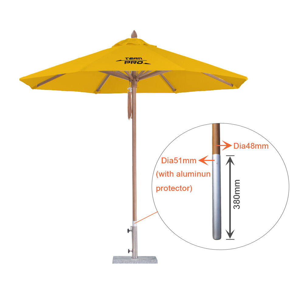 2x2m Wind-resistant Square Stock Colour Outdoor Umbrella - Image 17