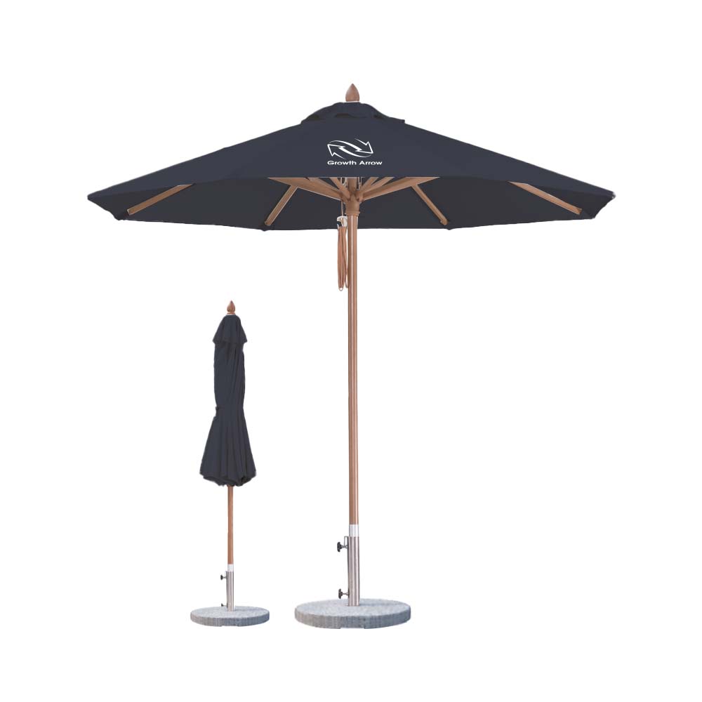 4x4m Wind-resistant Octagon Stock Colour Outdoor Umbrella - Image 9