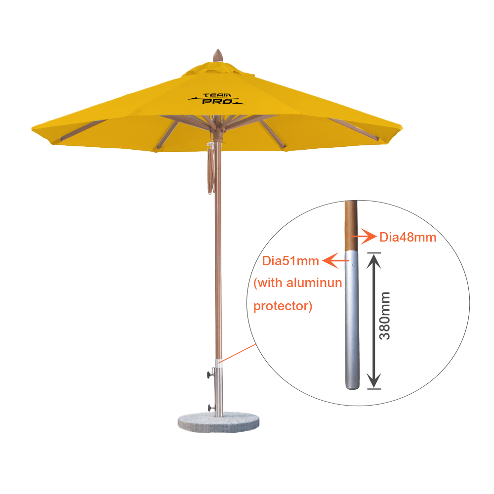 4x4m Wind-resistant Octagon Stock Colour Outdoor Umbrella - Image 17