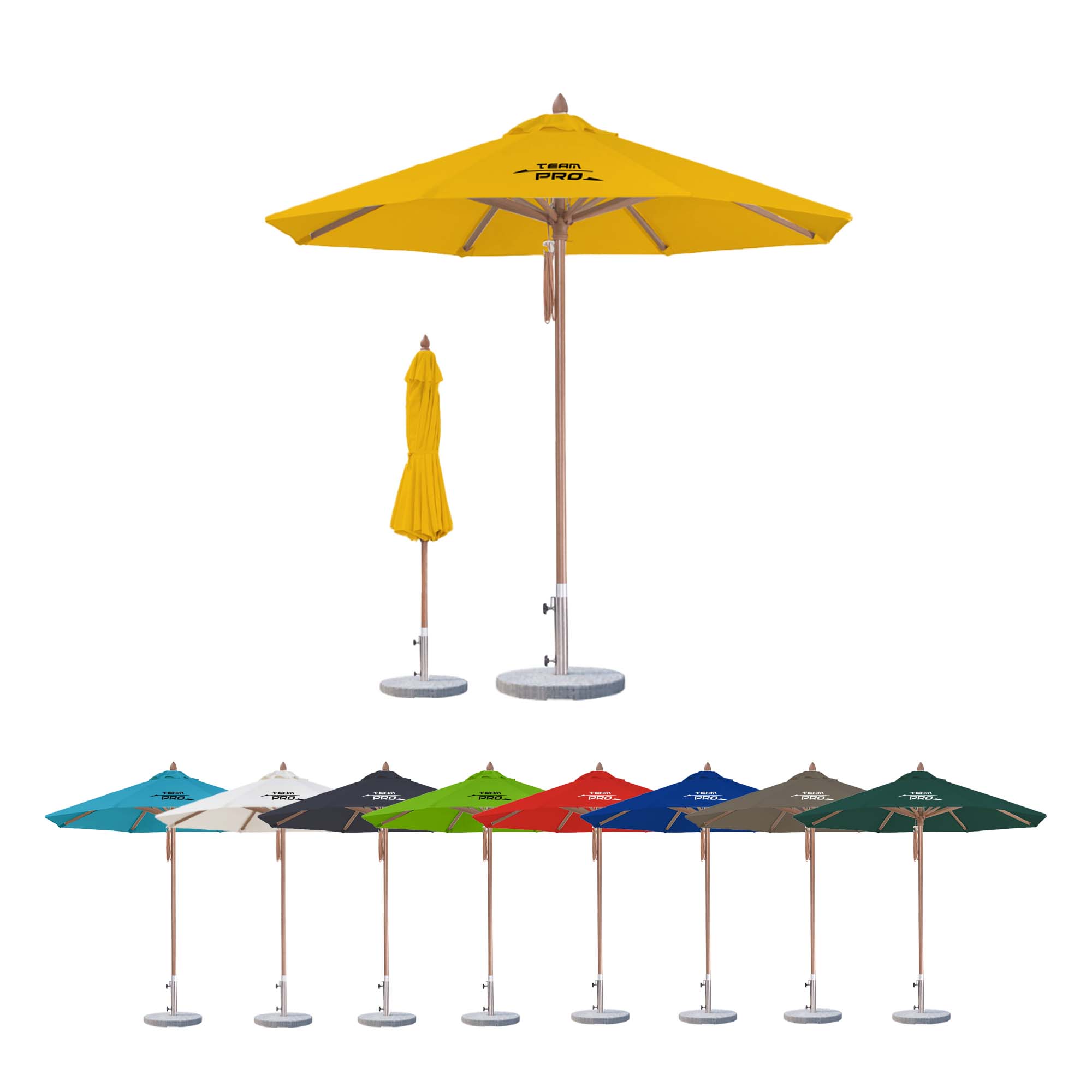 2.5x2.5m Wind-resistant Octagon Stock Colour Outdoor Umbrella