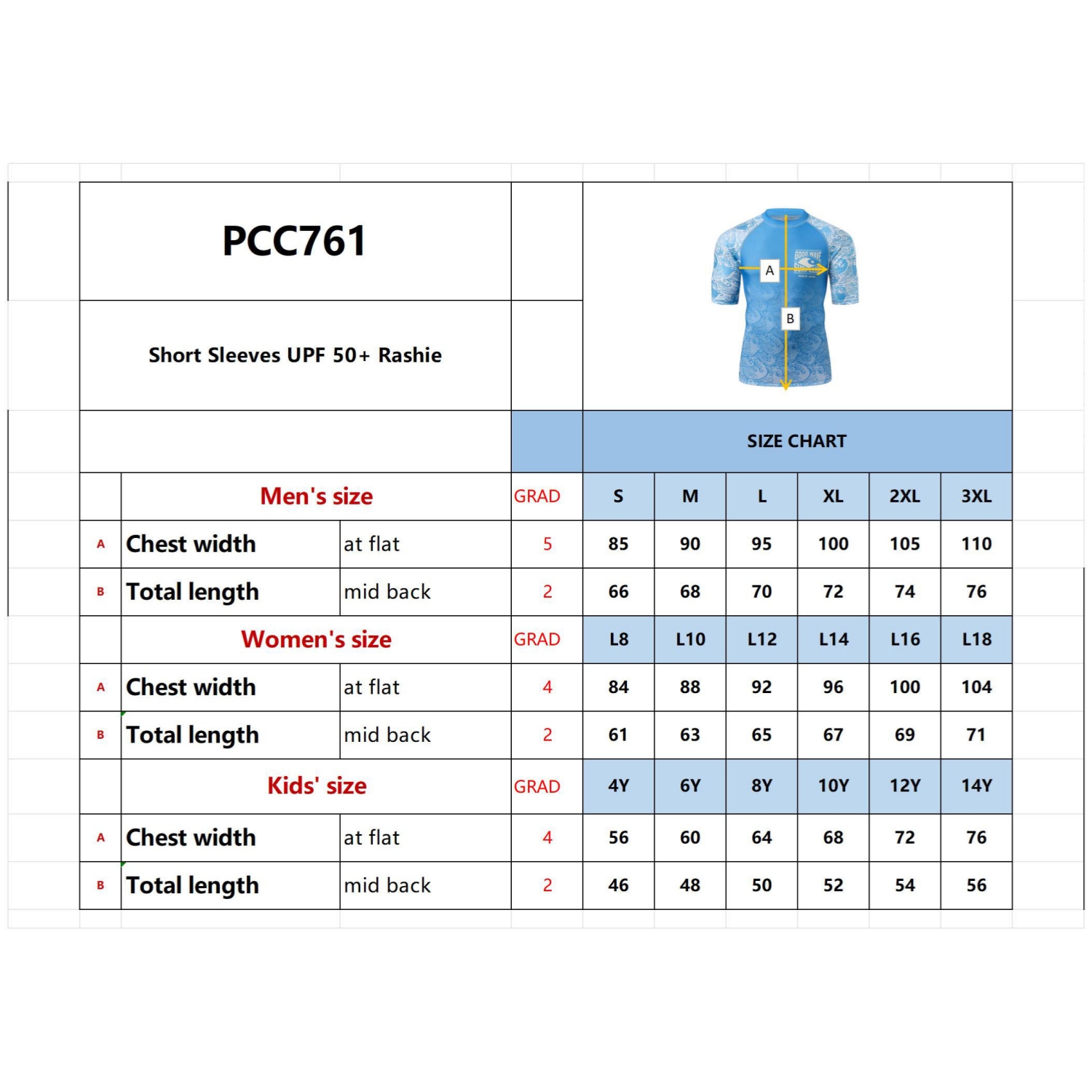 Sublimation Short Sleeves UPF 50+ Rashie - Image 14