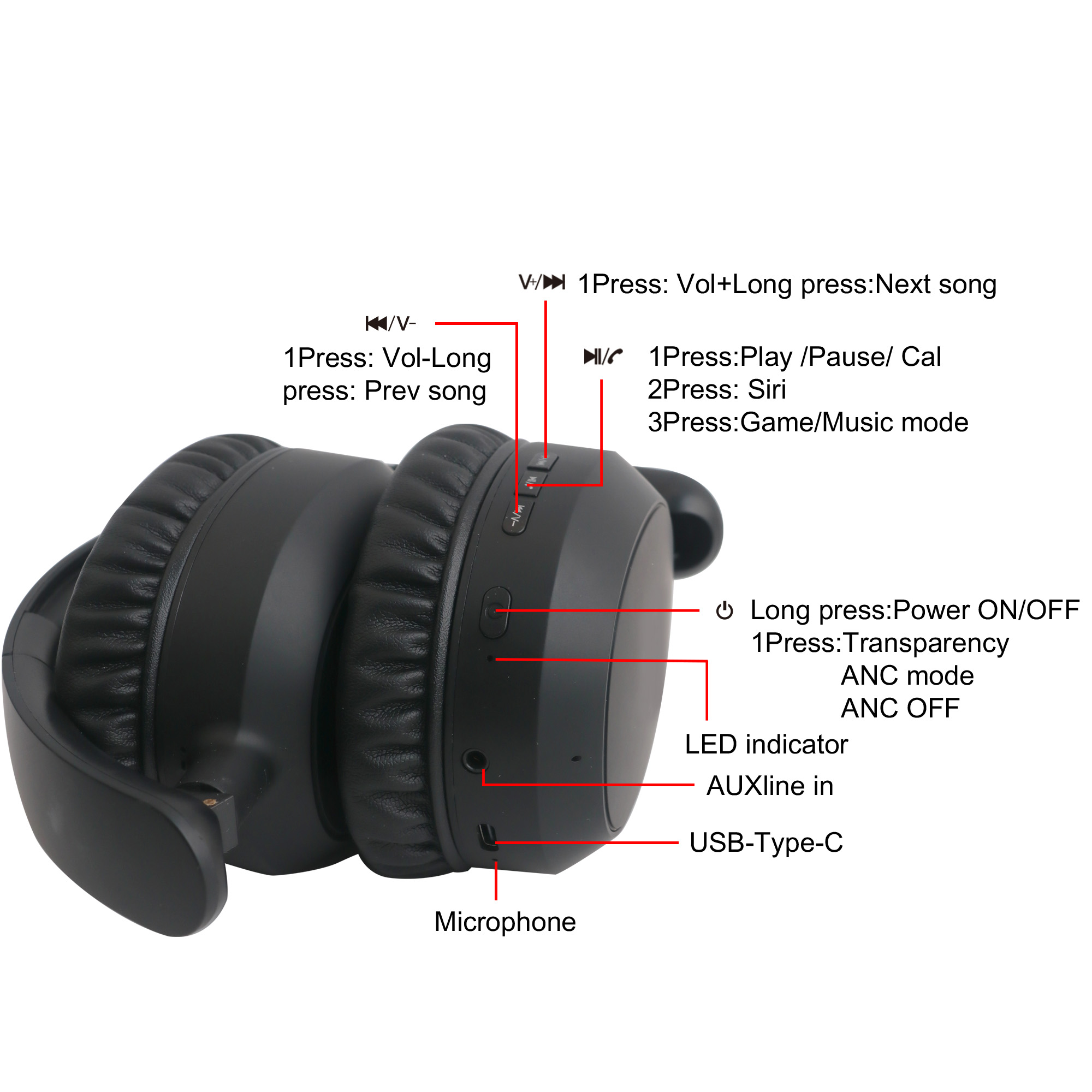 ANC Bluetooth Headphones - Image 8