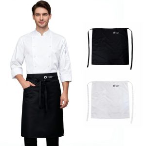 100% Polyester Half Apron With Pocket
