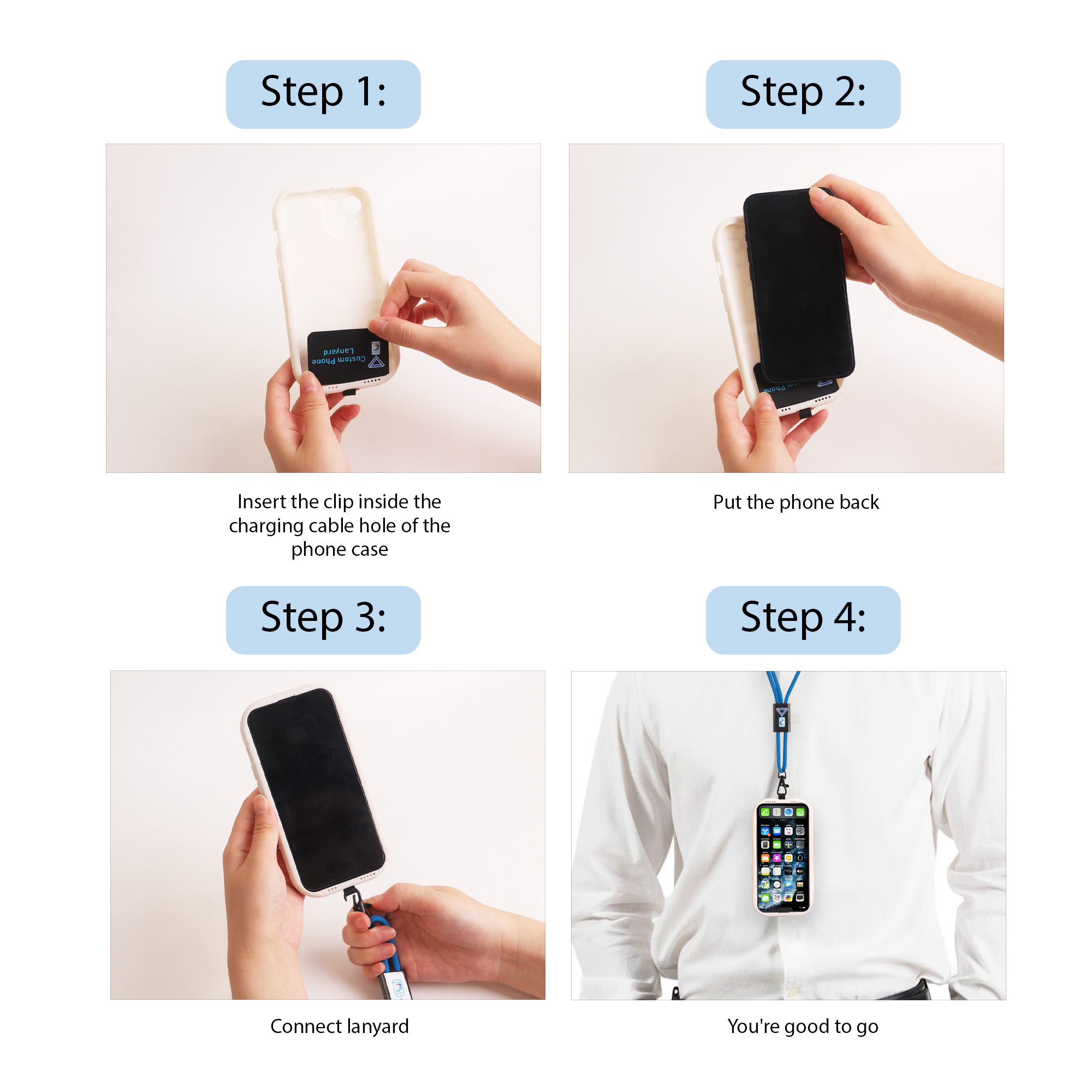Adjustable Woven Phone Lanyard - Image 6