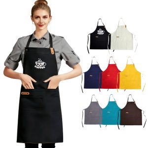 Poly-Cotton Canvas Full Bib Apron With Neck Strap