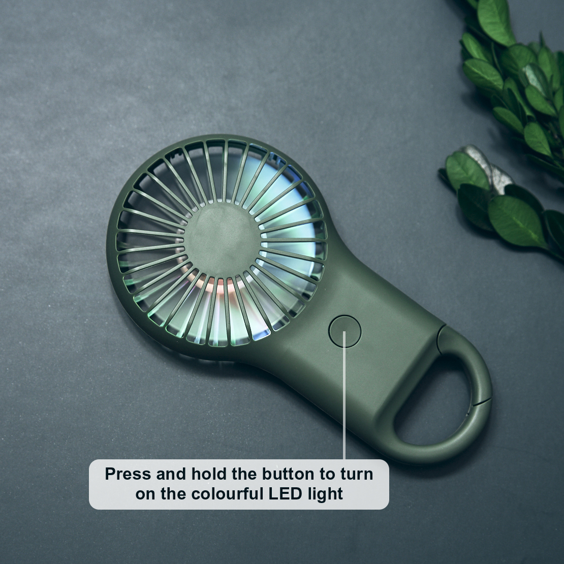 Carabiner Mini Fan with LED Light - Image 8