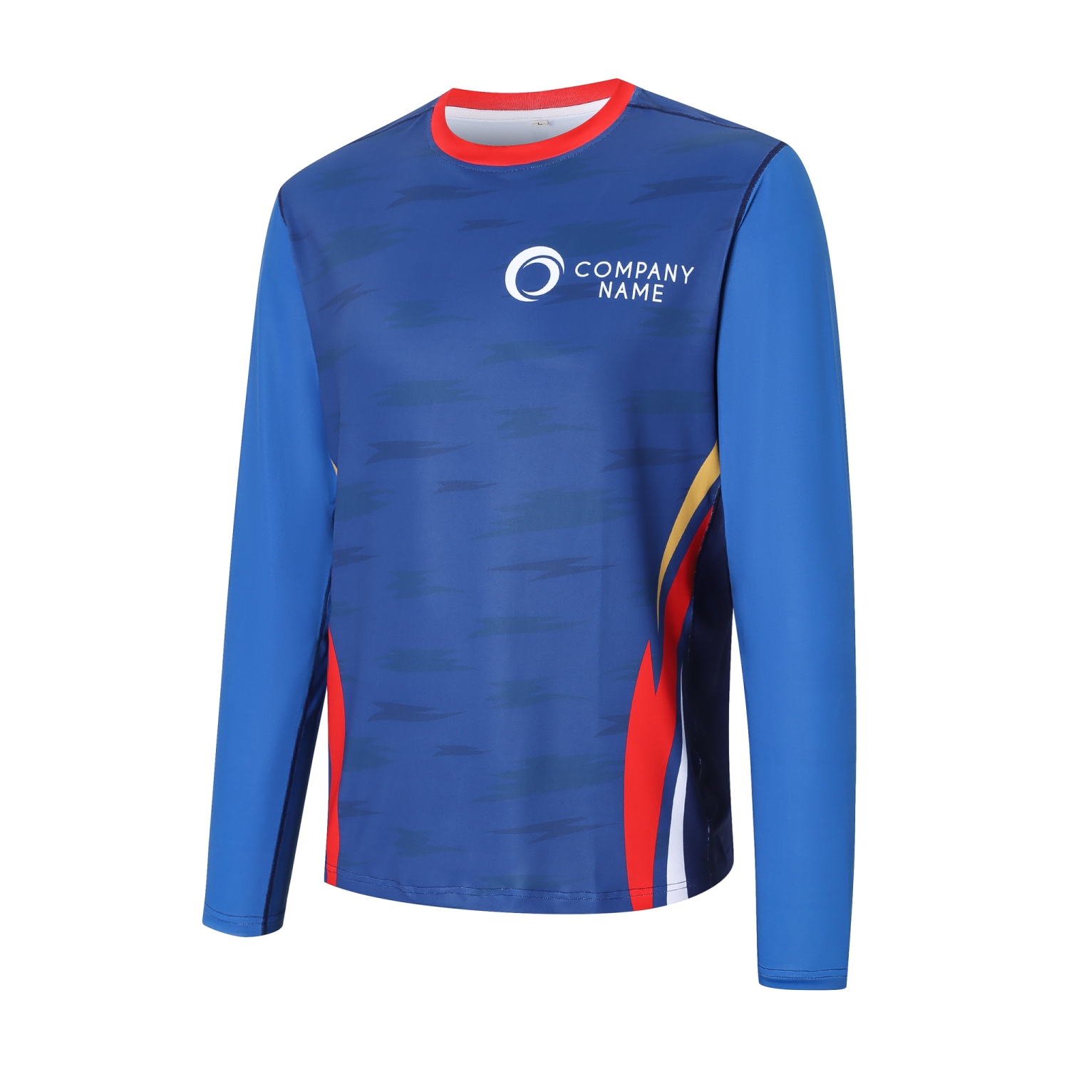 Men's Polyester Spandex Sublimated Sun Protection Long-sleeved T-shirt - Image 3