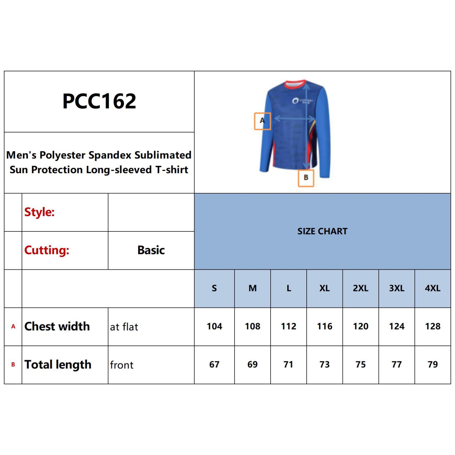 Men's Polyester Spandex Sublimated Sun Protection Long-sleeved T-shirt - Image 16