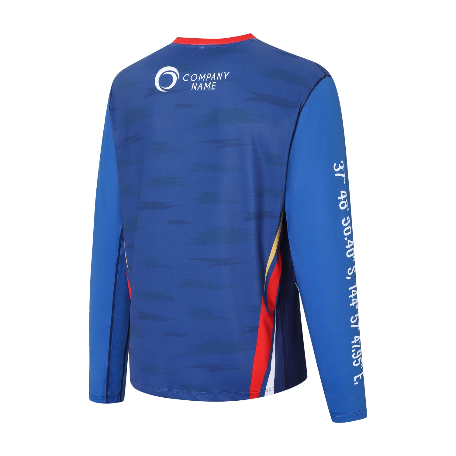 Men's Polyester Spandex Sublimated Sun Protection Long-sleeved T-shirt - Image 4