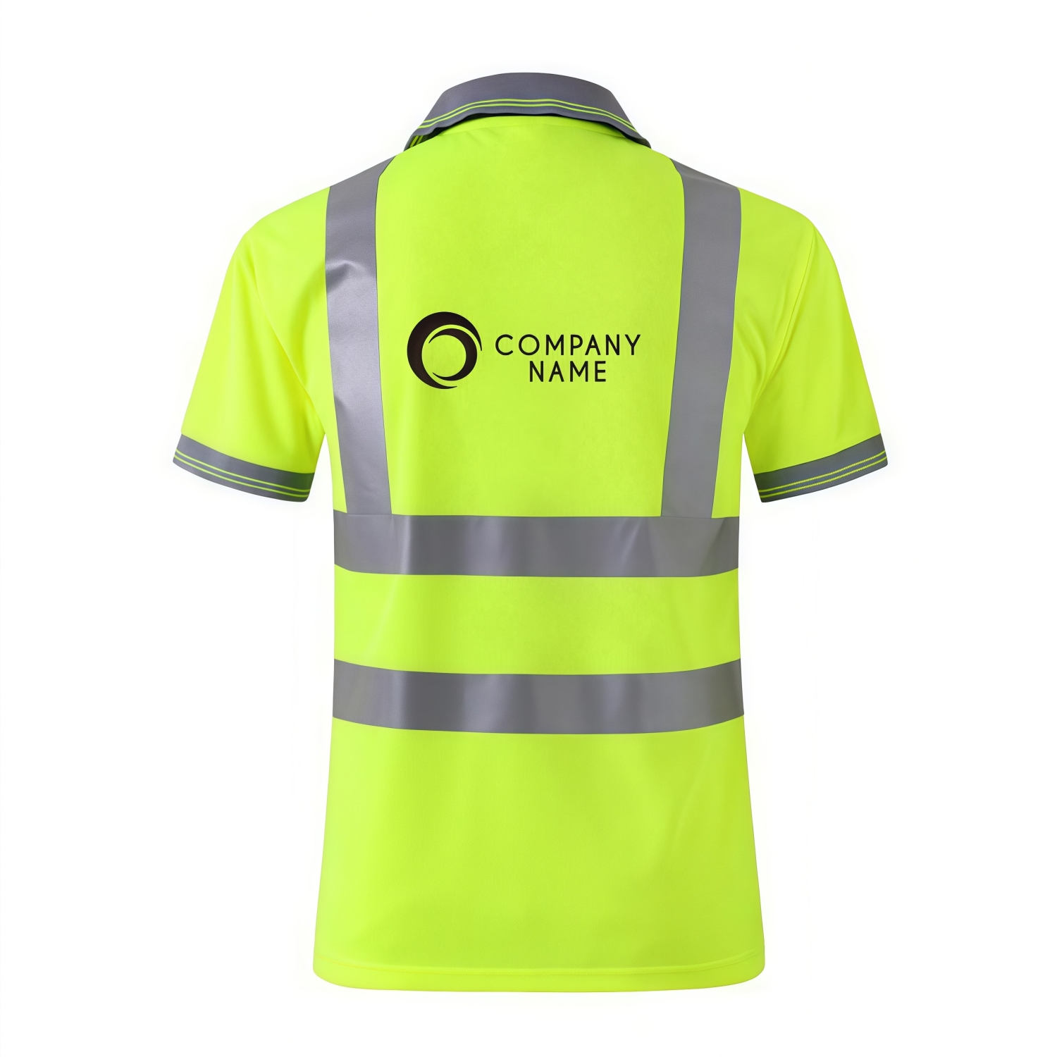 Unisex Polyester Hi-Vis Reflective S/S Polo - Image 4