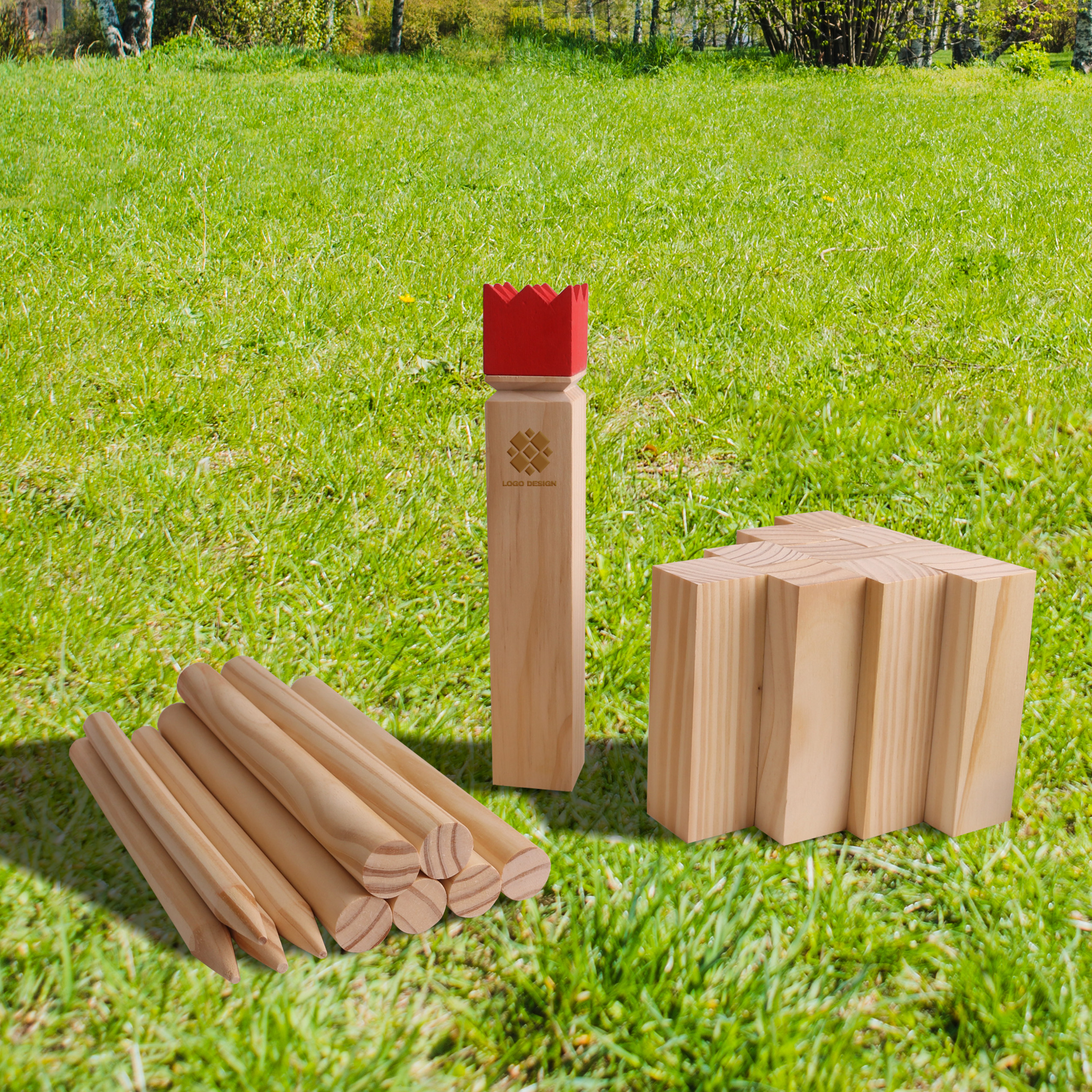 Premium Wooden Kubb Set - Image 6