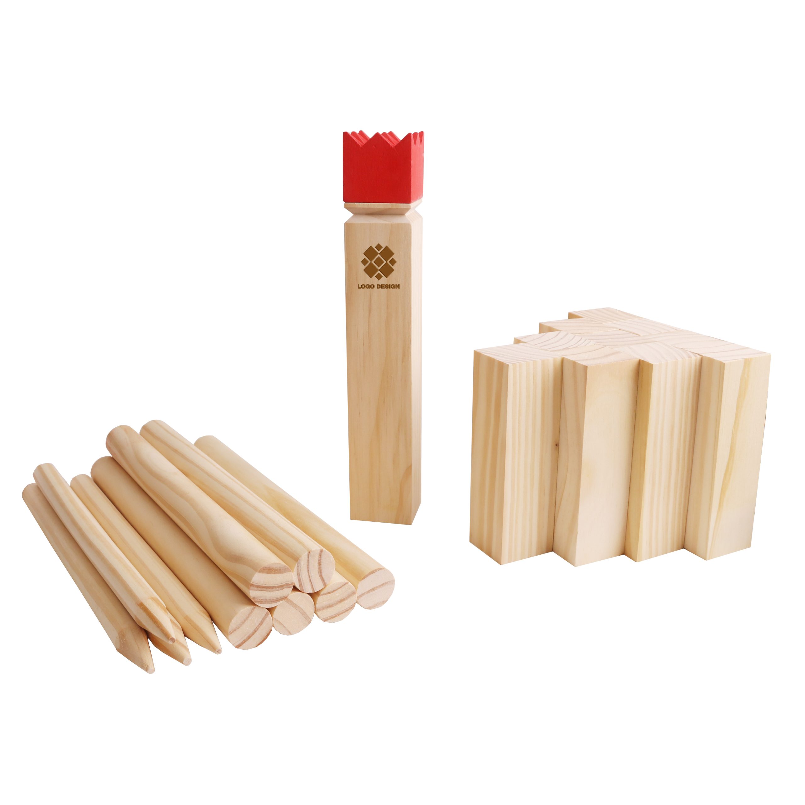 Premium Wooden Kubb Set - Image 2