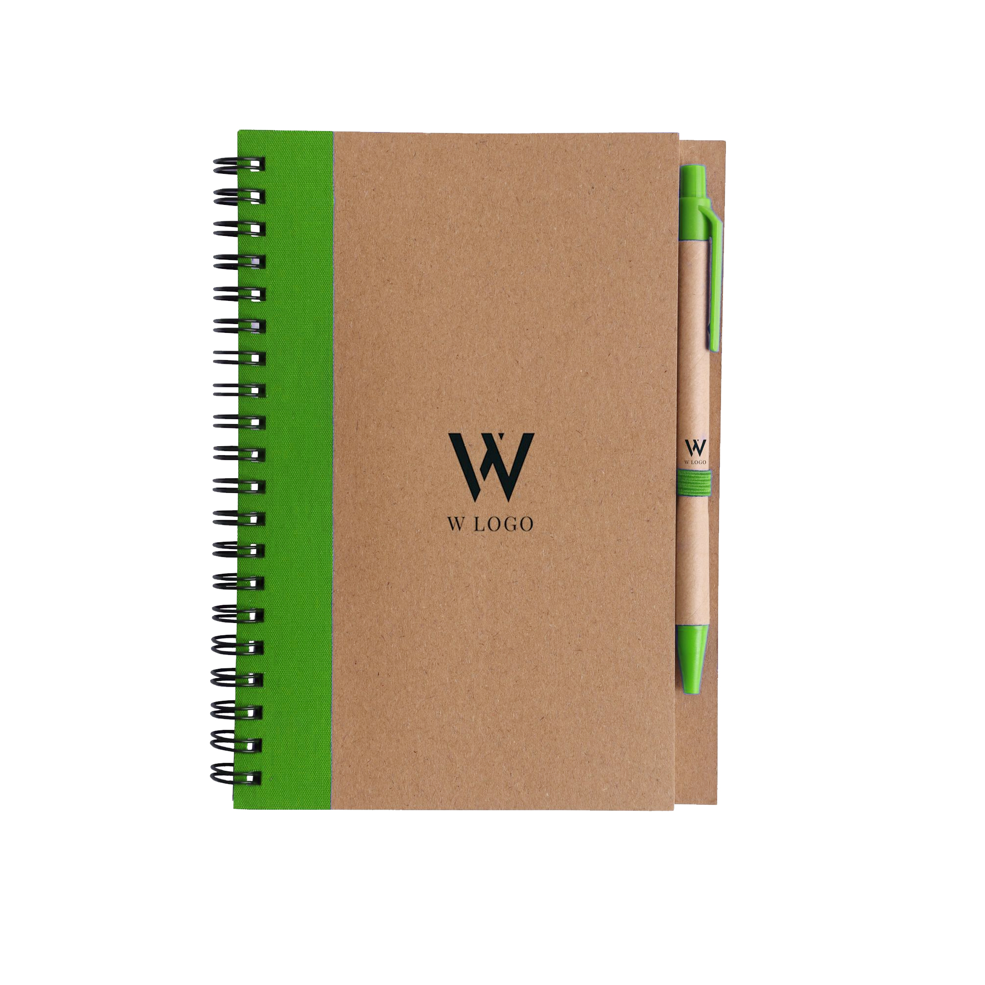 Kraft Notebook with Ballpoint Pen - Image 11