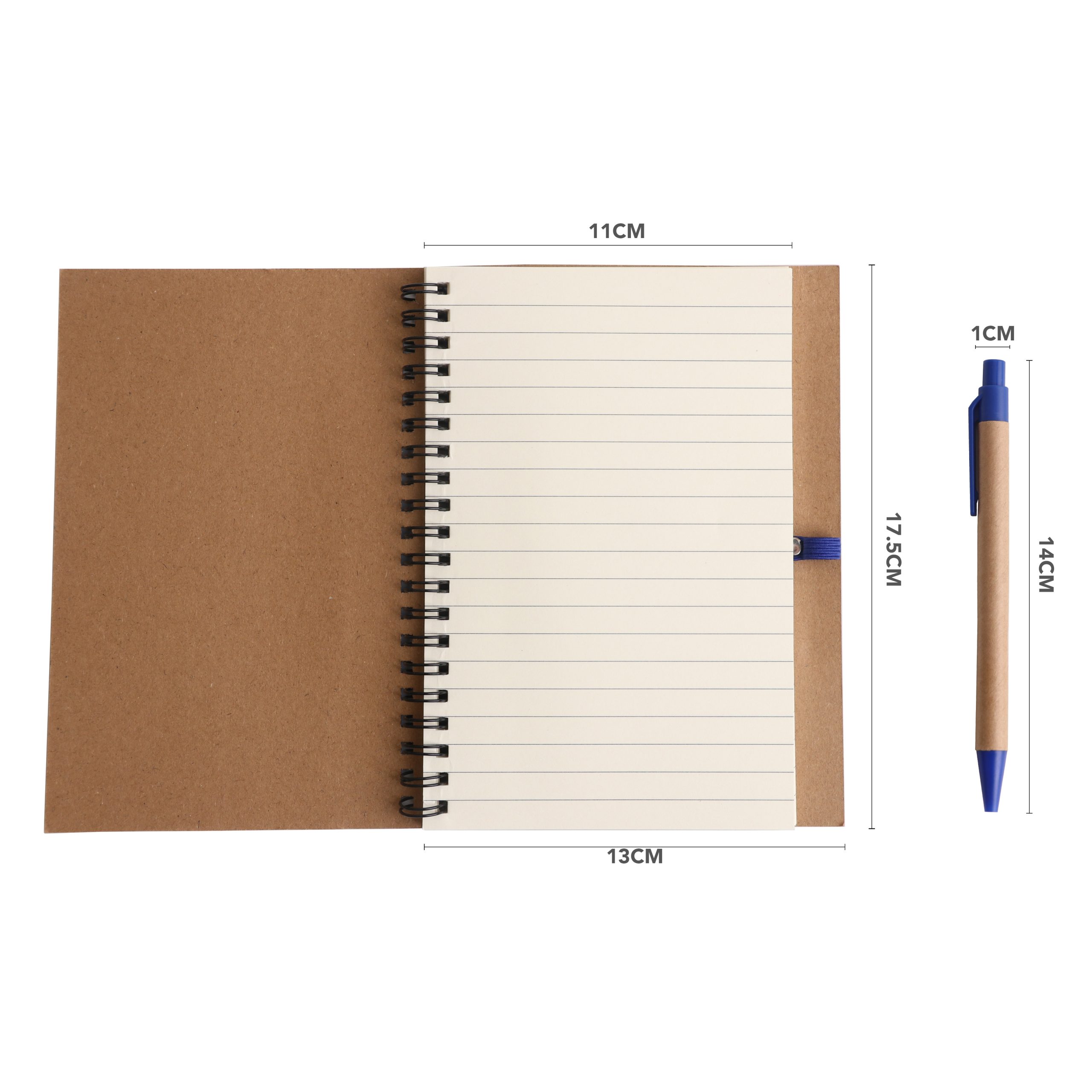 Kraft Notebook with Ballpoint Pen - Image 6