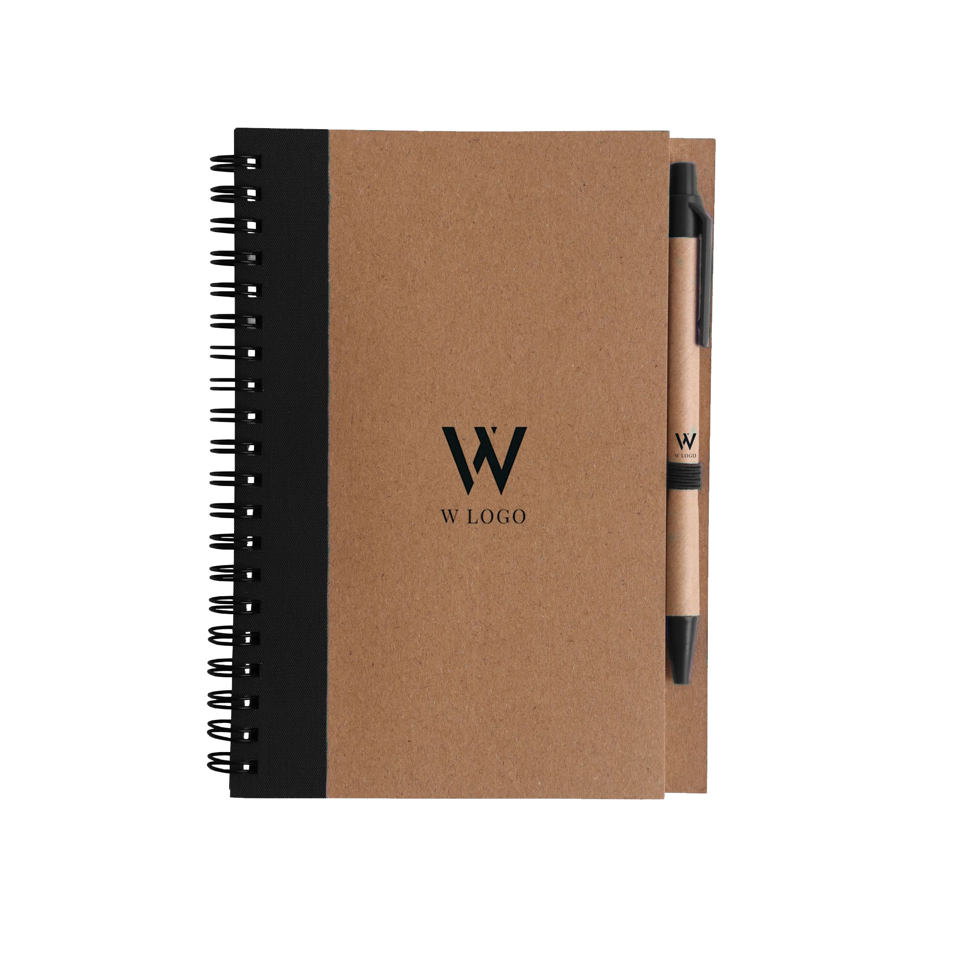 Kraft Notebook with Ballpoint Pen - Image 14