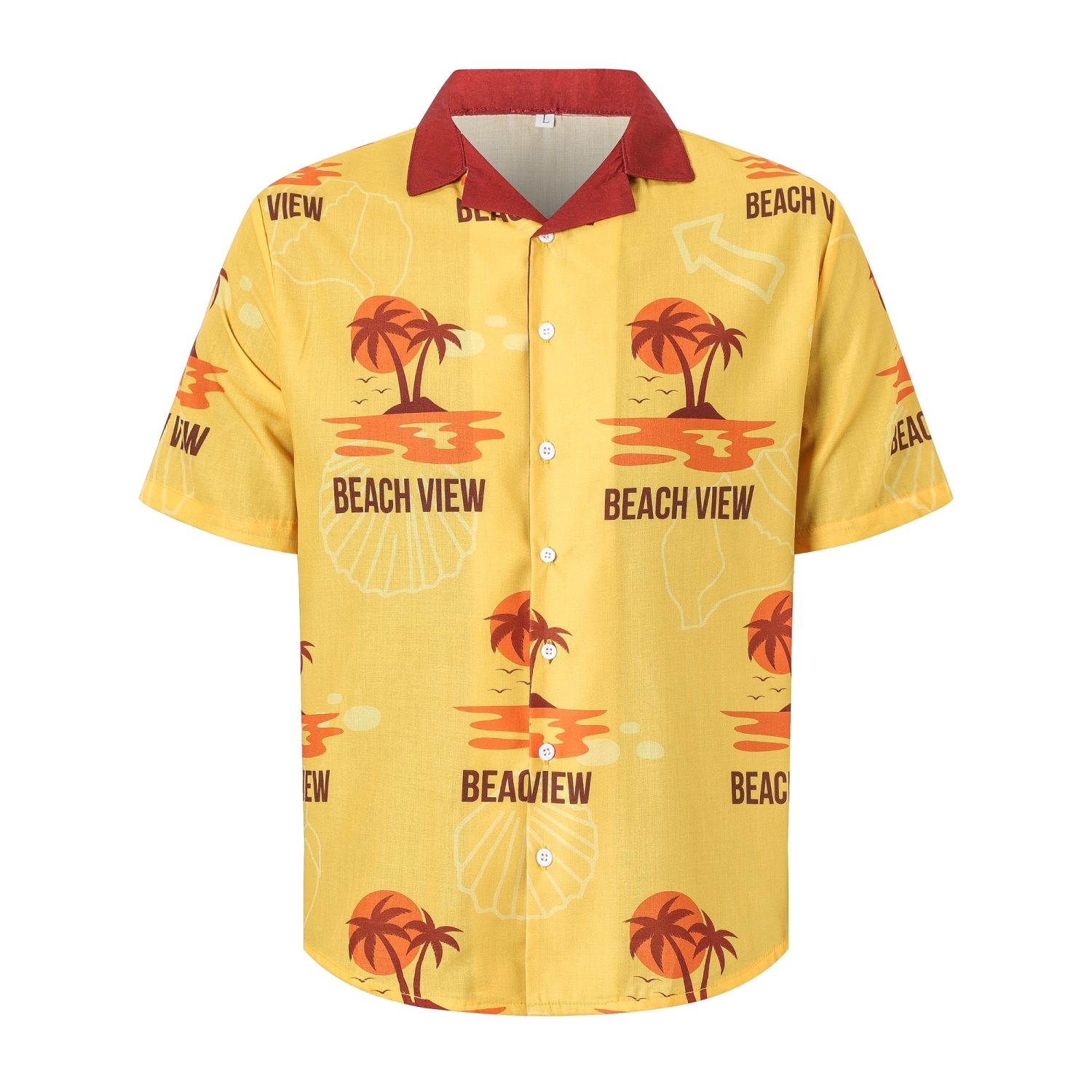 Men's Sublimated Imitation Cotton Cuban Collar Shirt - Image 3