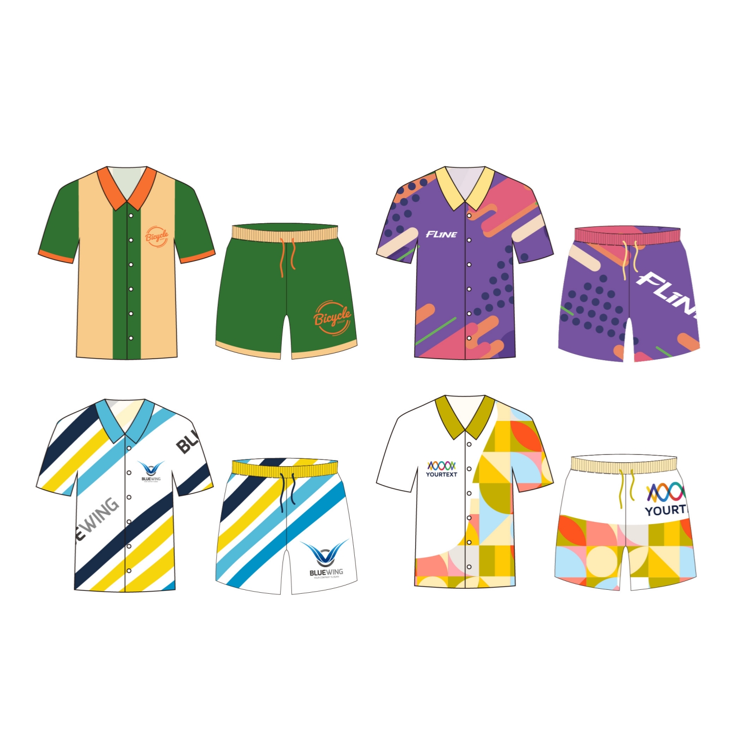 Men's Sublimated Imitation Cotton Cuban Collar Shirt - Image 8