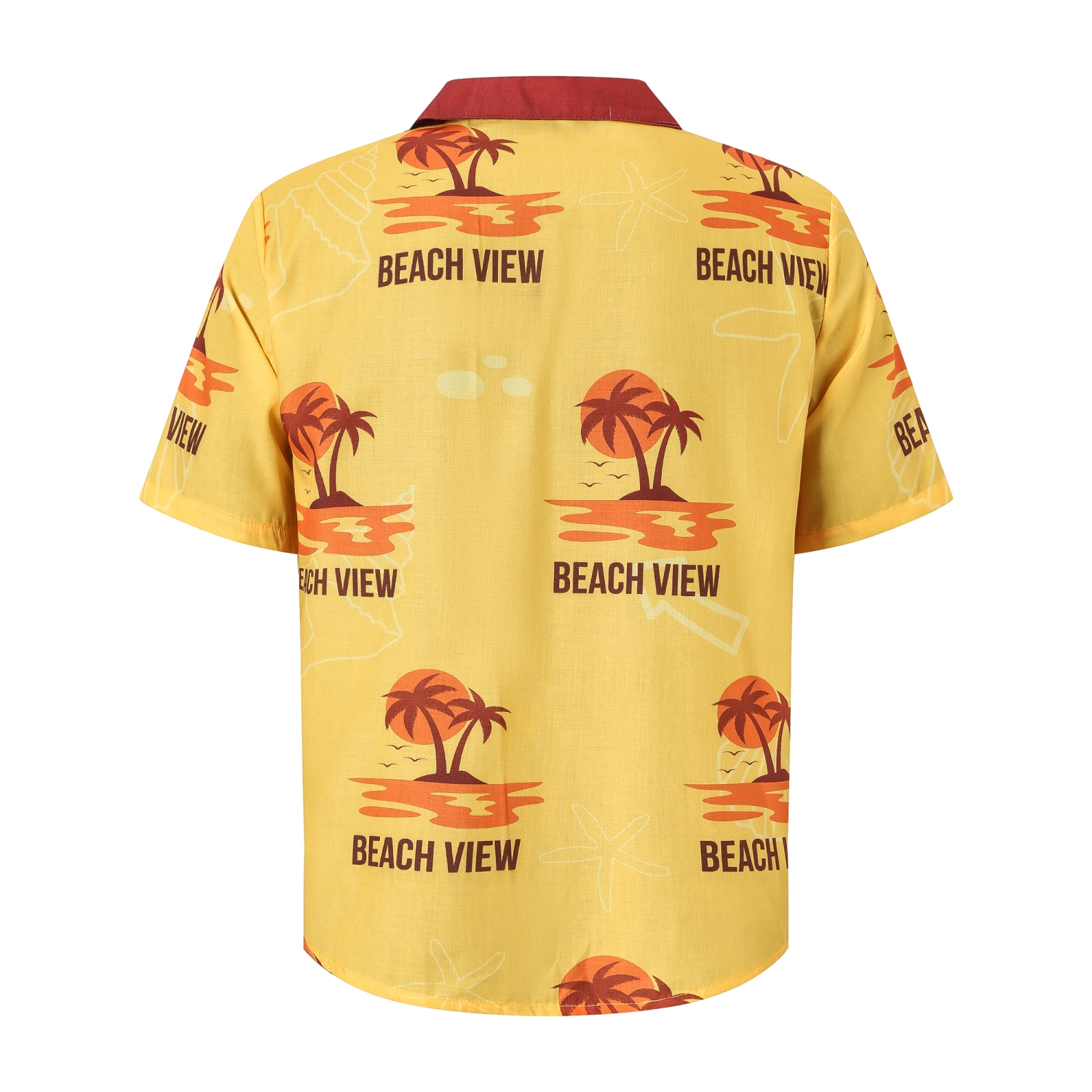 Men's Sublimated Imitation Cotton Cuban Collar Shirt - Image 4