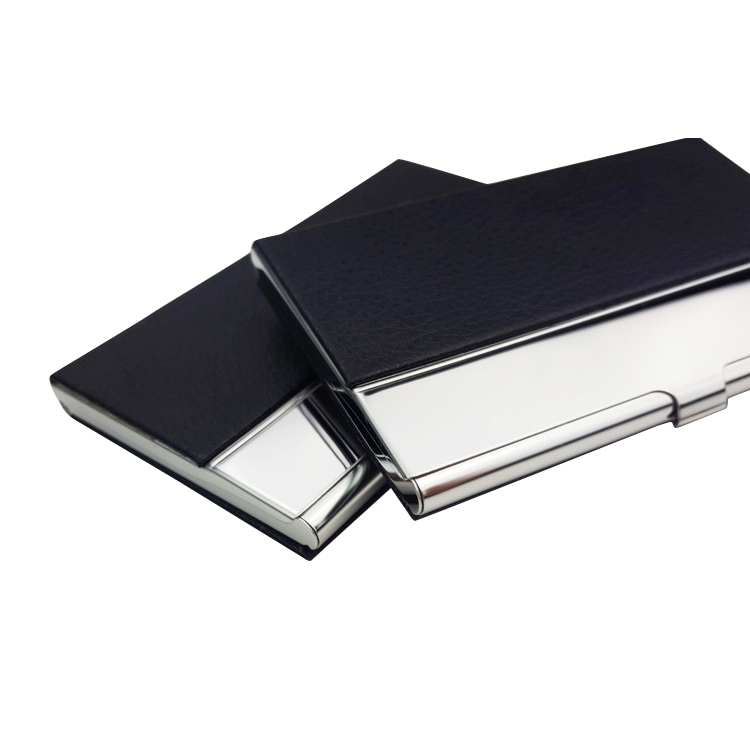 PU Leather Business Card Holder - Image 3