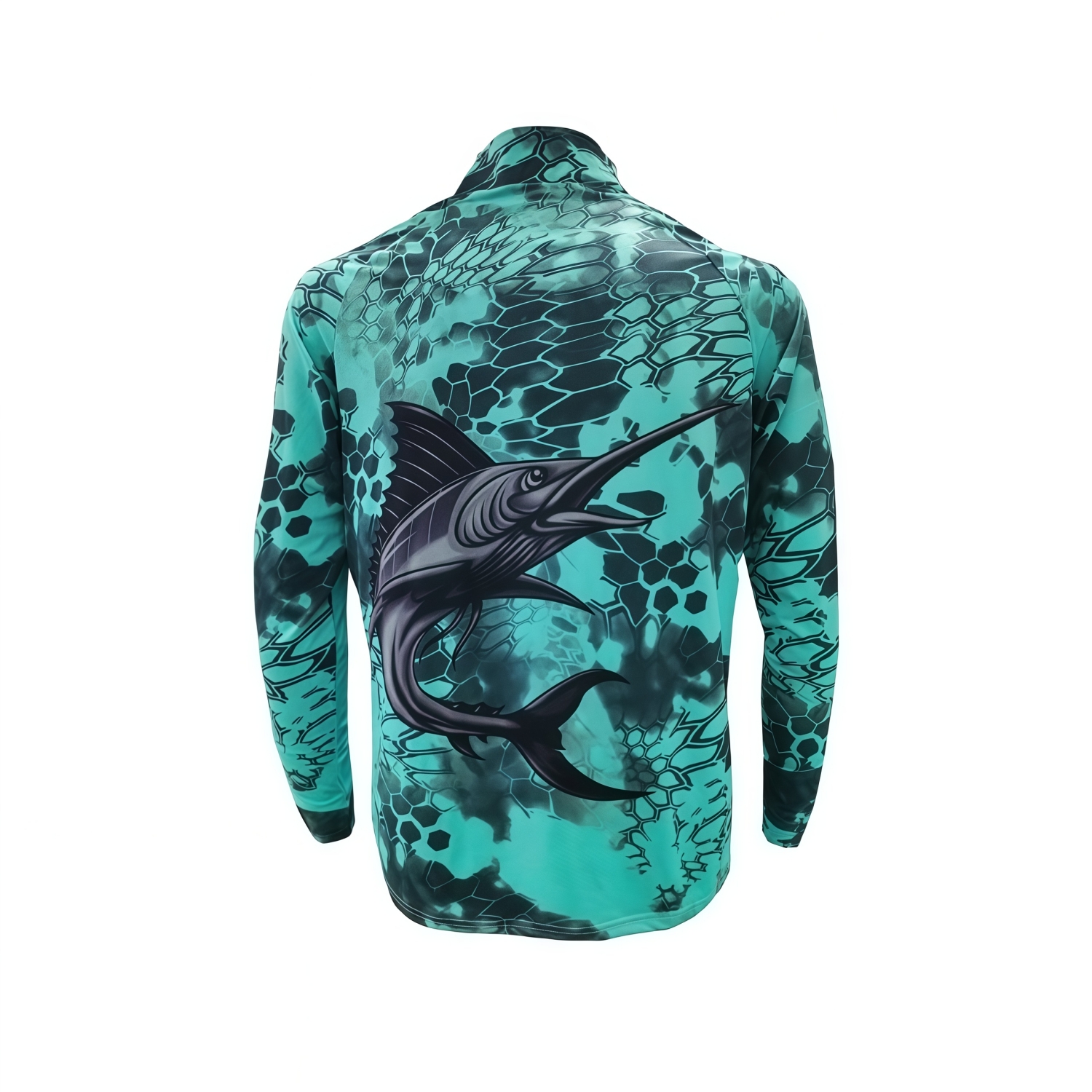 Men's Polyester Spandex Sublimated 1/4 Zip Fishing Pullover - Image 4
