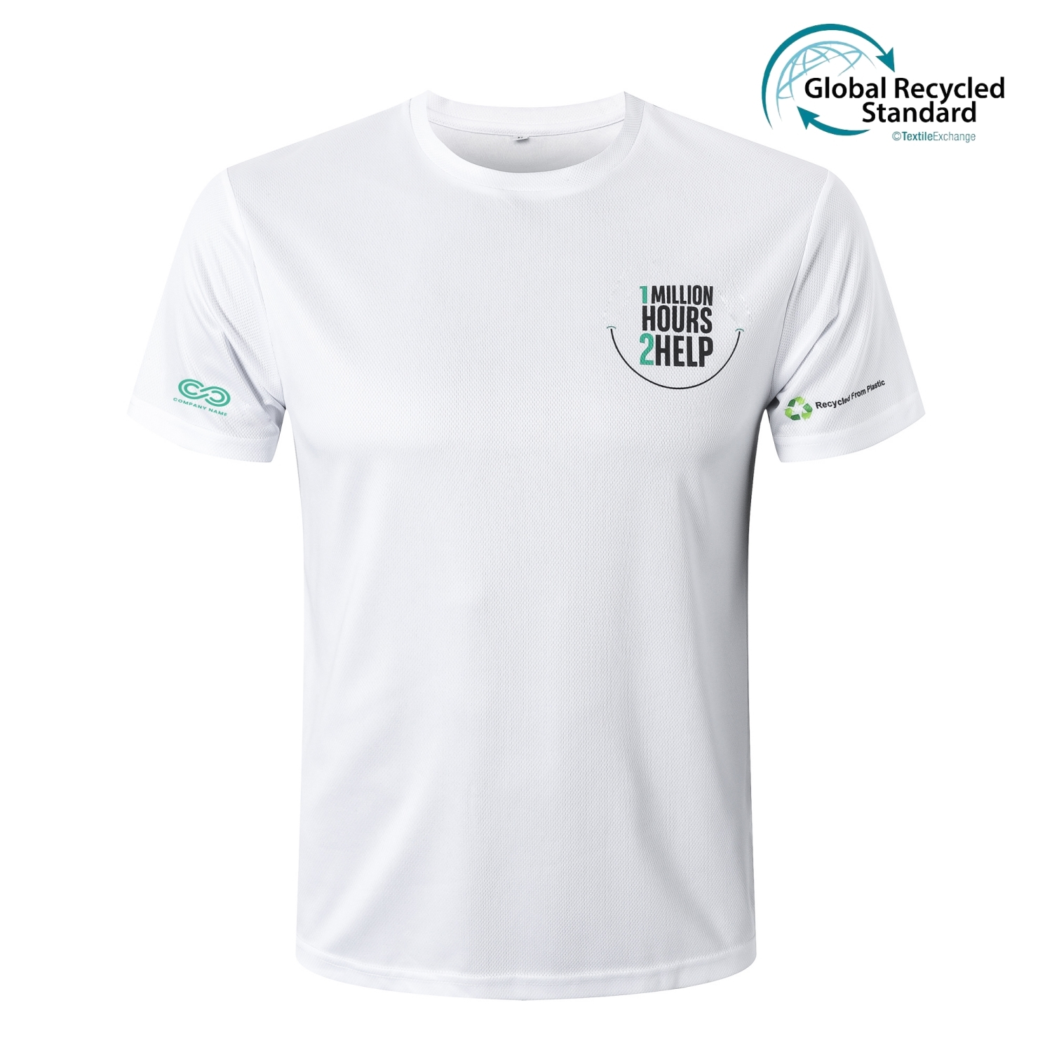 Unisex Adults RPET Sublimated Round-collar Tee Shirt - Image 3