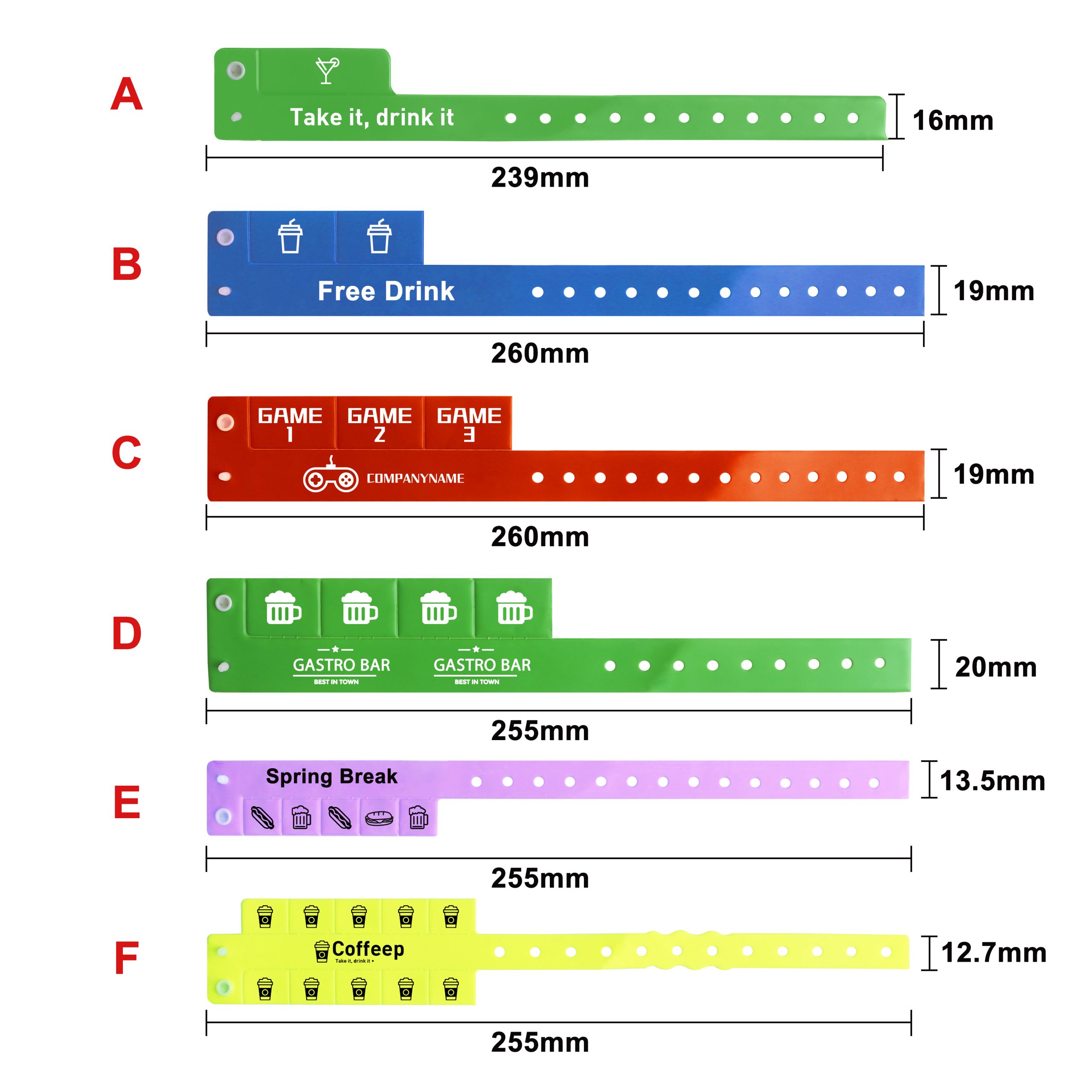 Tabbed Disposable PVC Wristband - Image 9