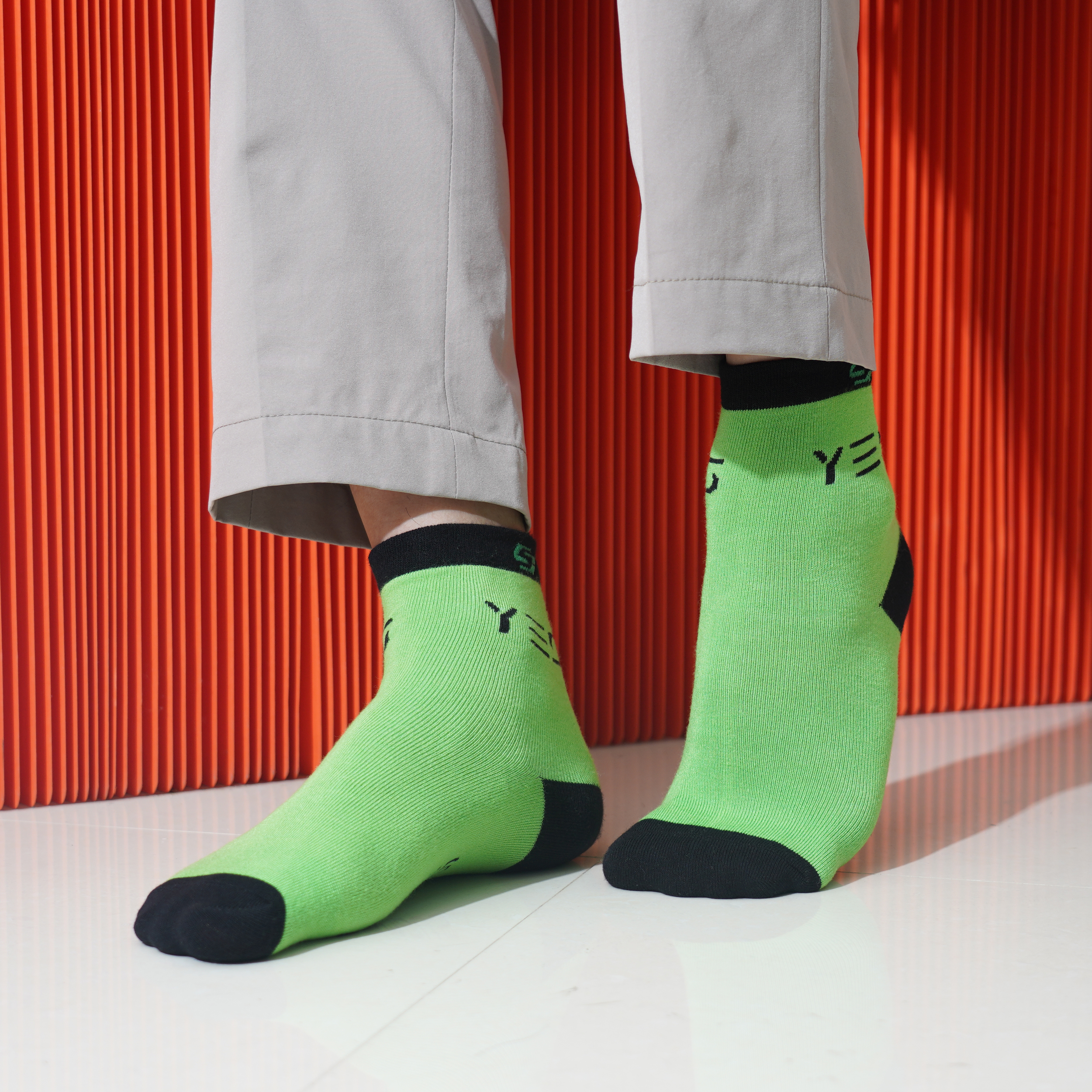 Ankle Custom Pattern Woven Bamboo Socks - Image 4