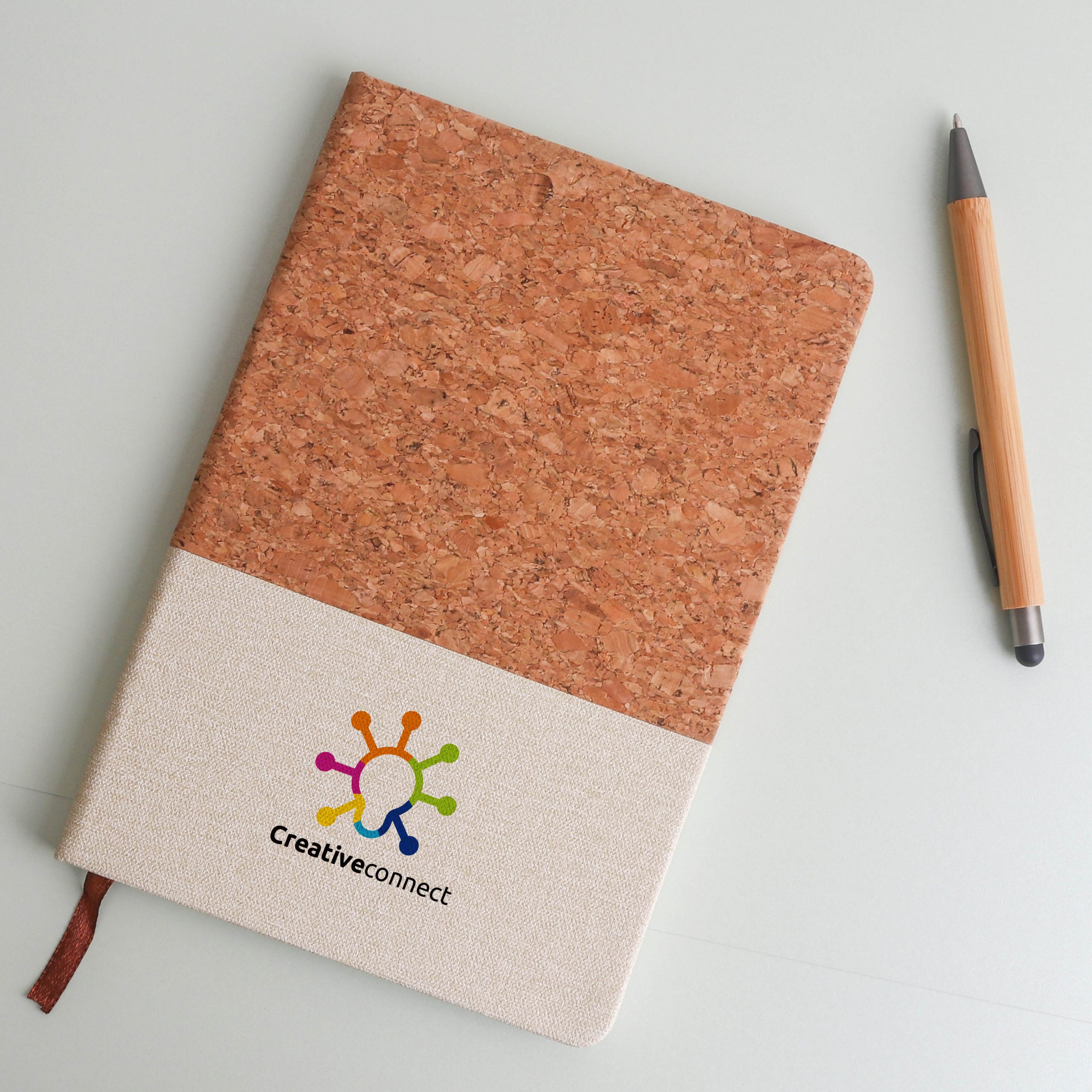 Natural Cork & Cotton A5 Notebook - Image 6