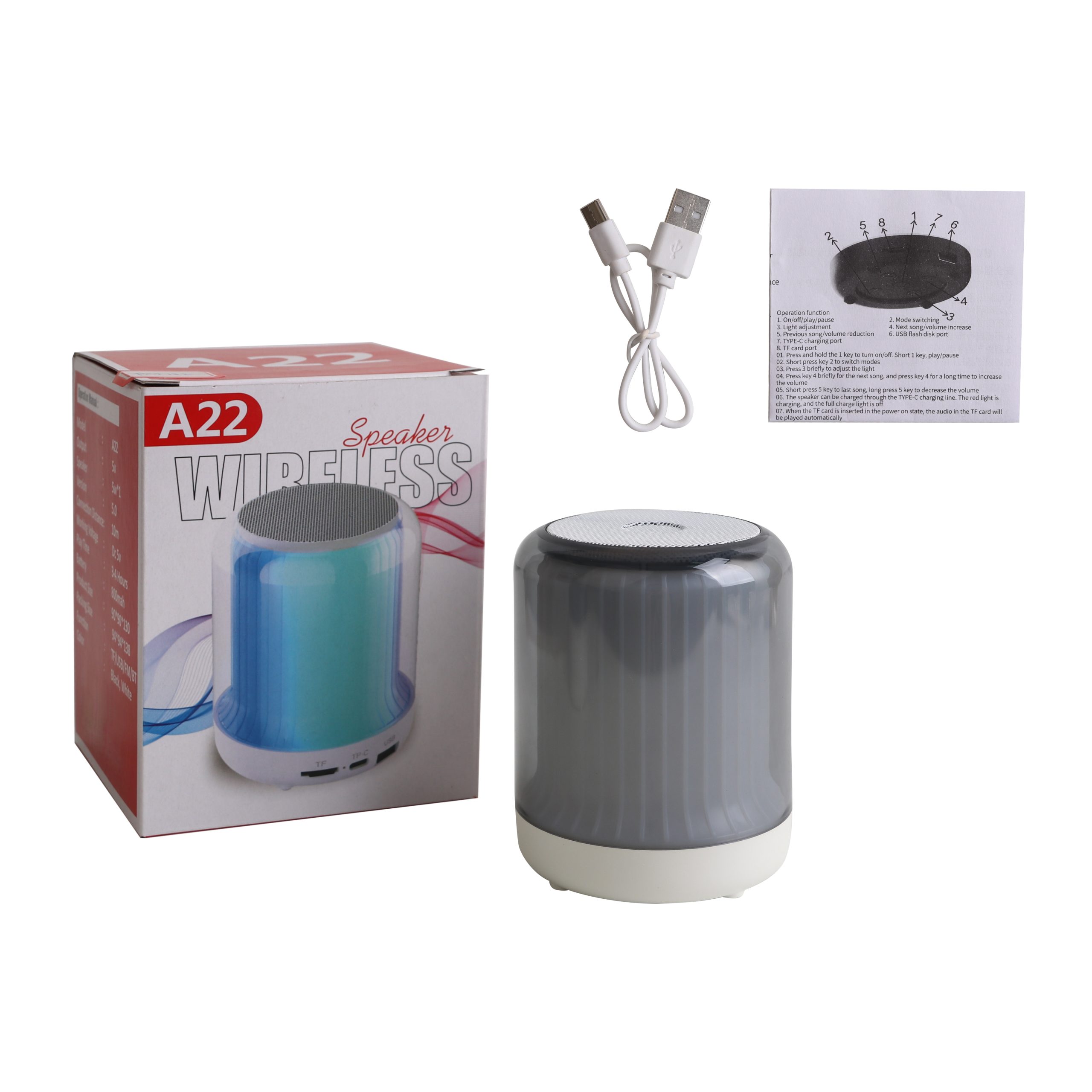 LED Portable Bluetooth Speaker - Image 5