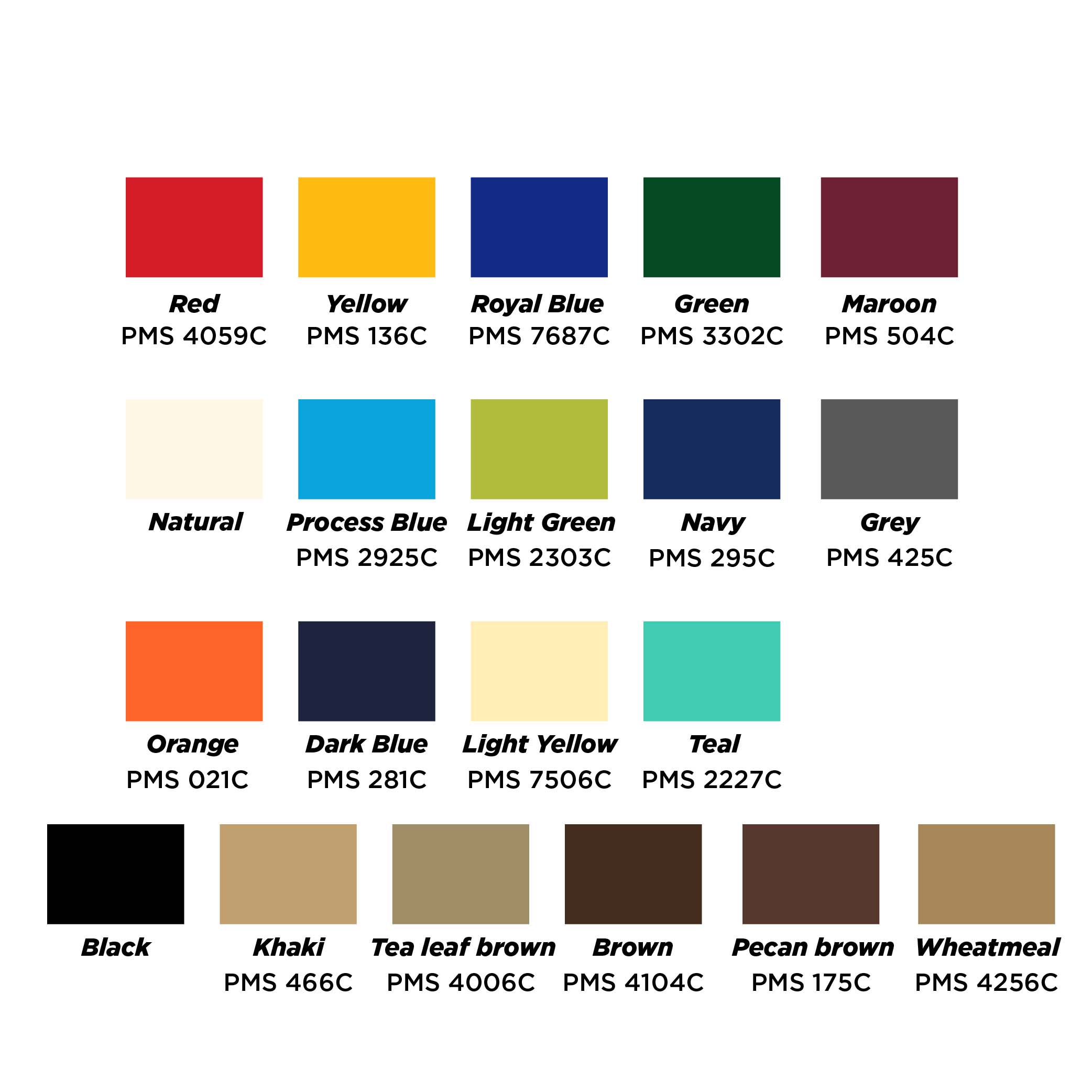 3x3m Square Stock Colour Commercial Market Umbrella - Image 18
