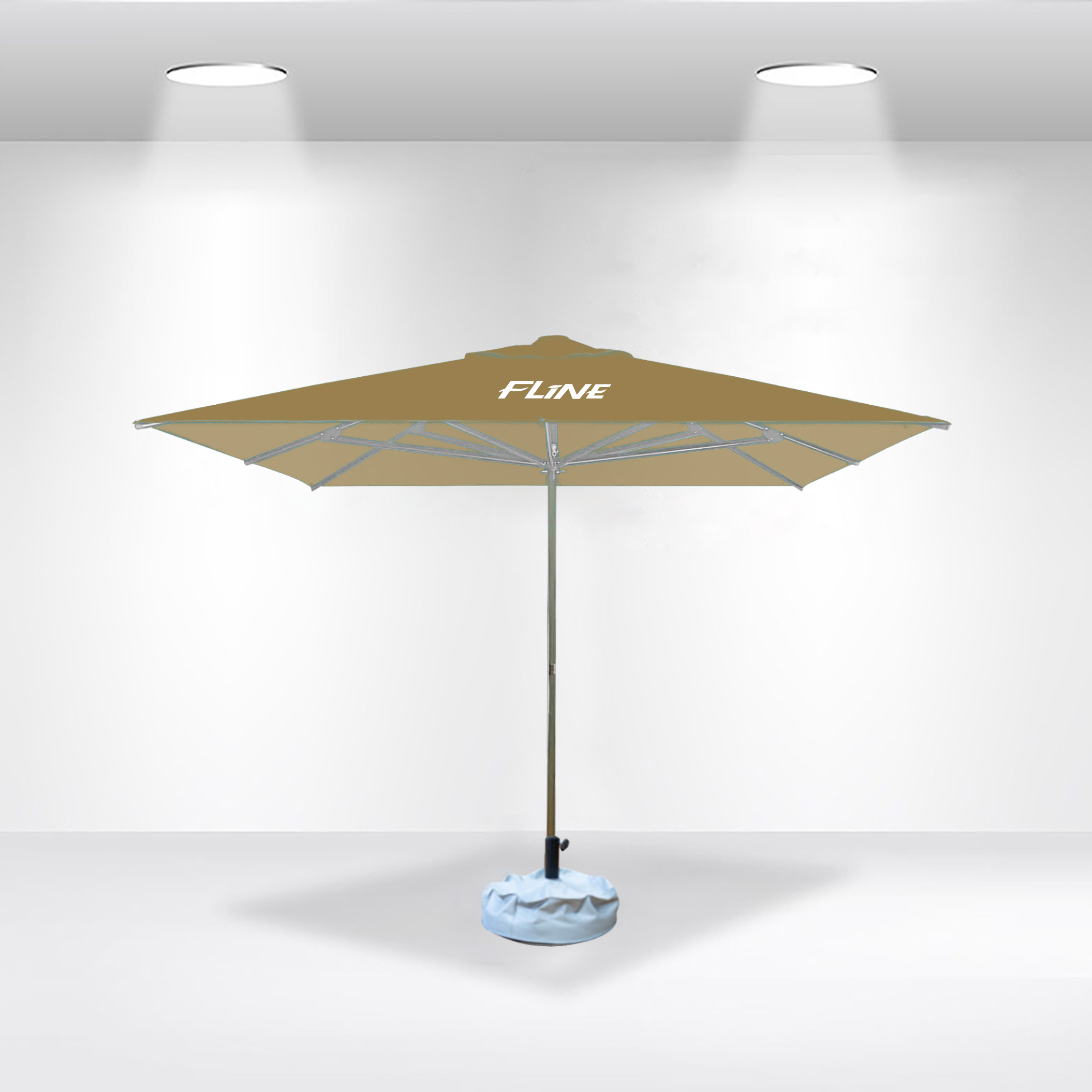 3x3m Square Stock Colour Commercial Market Umbrella - Image 6