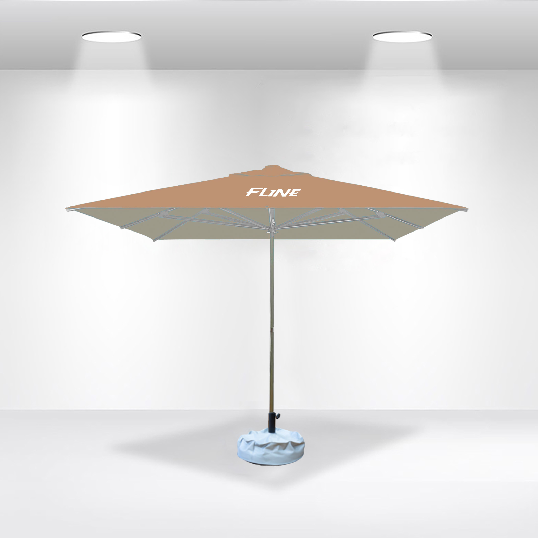 3x3m Square Stock Colour Commercial Market Umbrella - Image 3