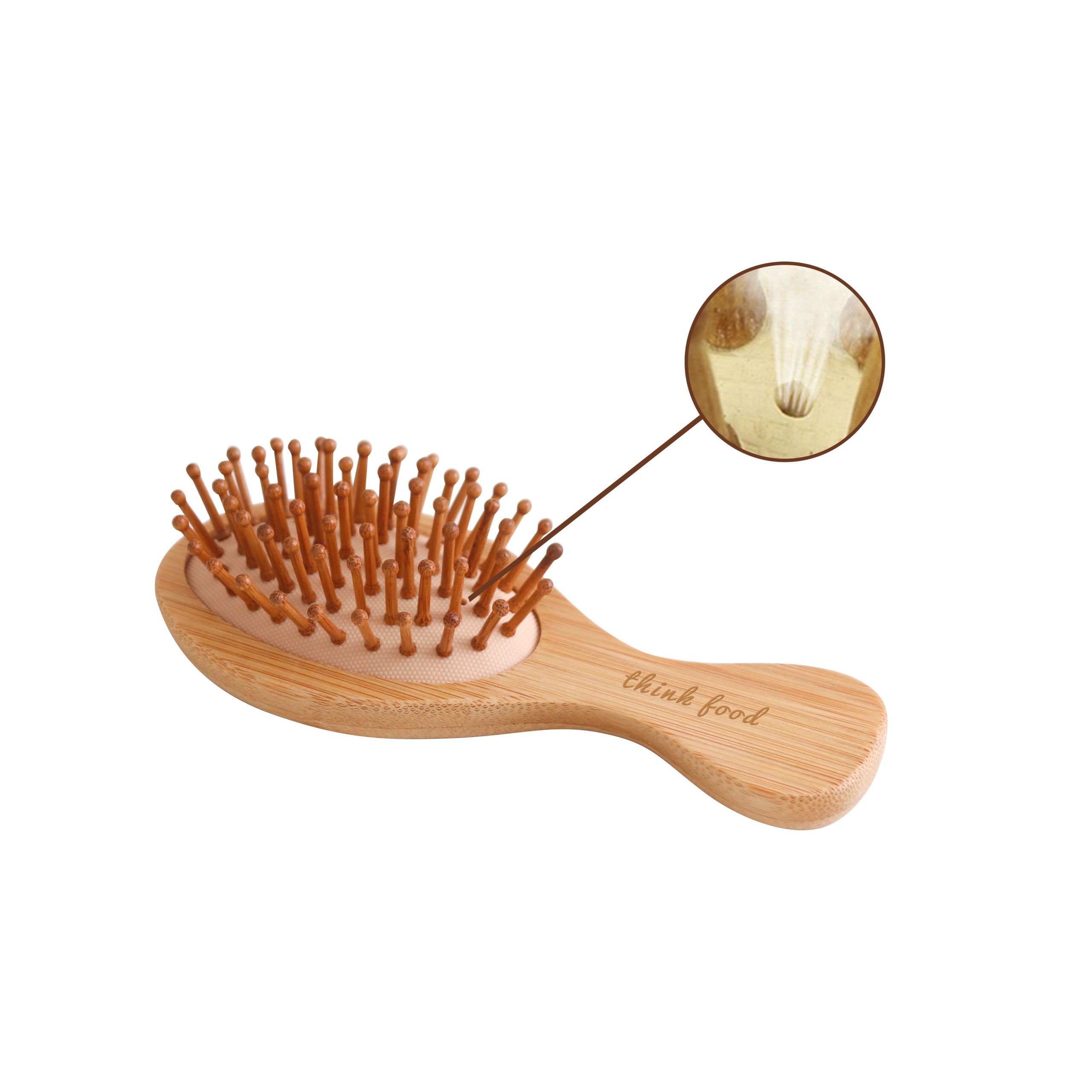Small Bamboo Airbag Hair Brush - Image 2
