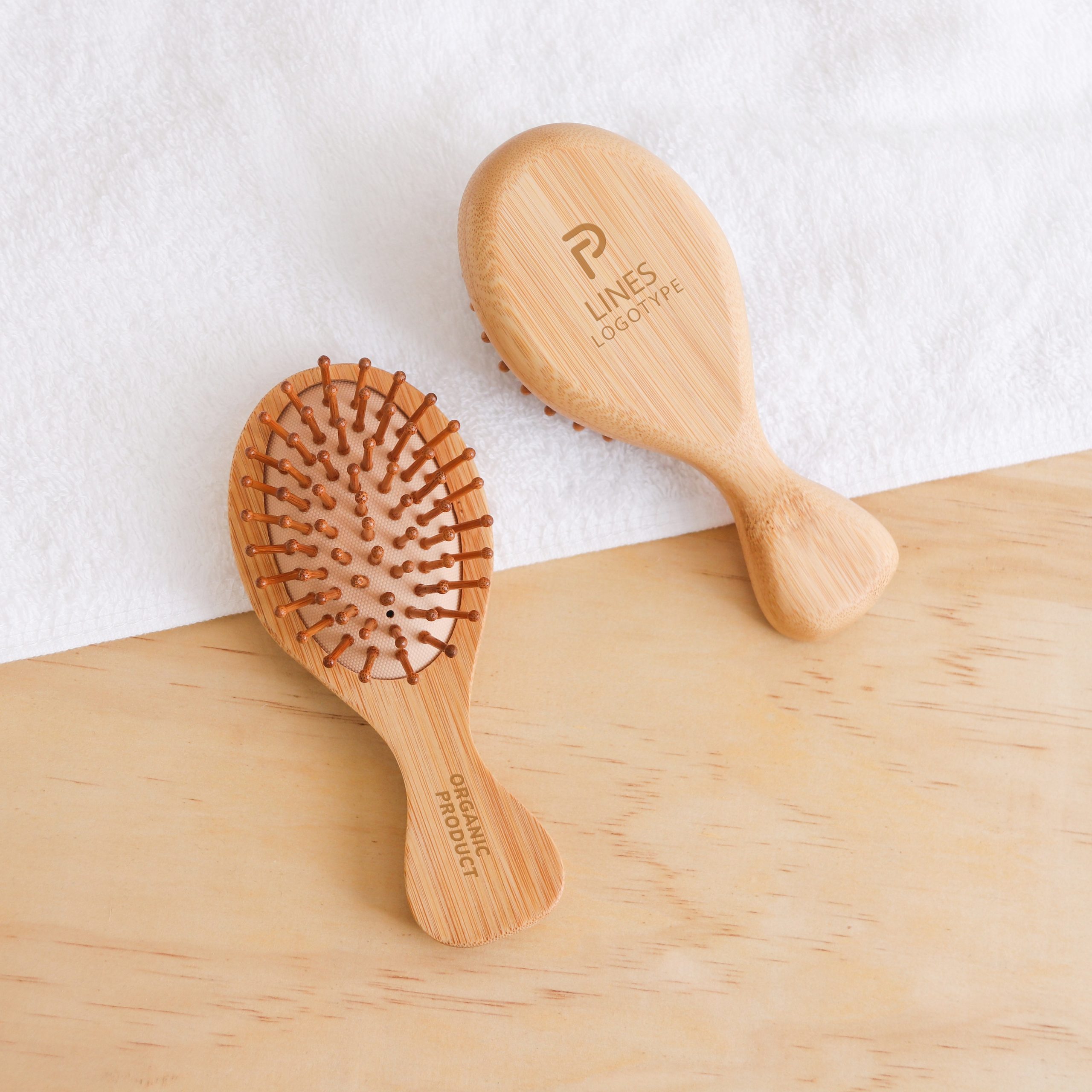 Small Bamboo Airbag Hair Brush - Image 6