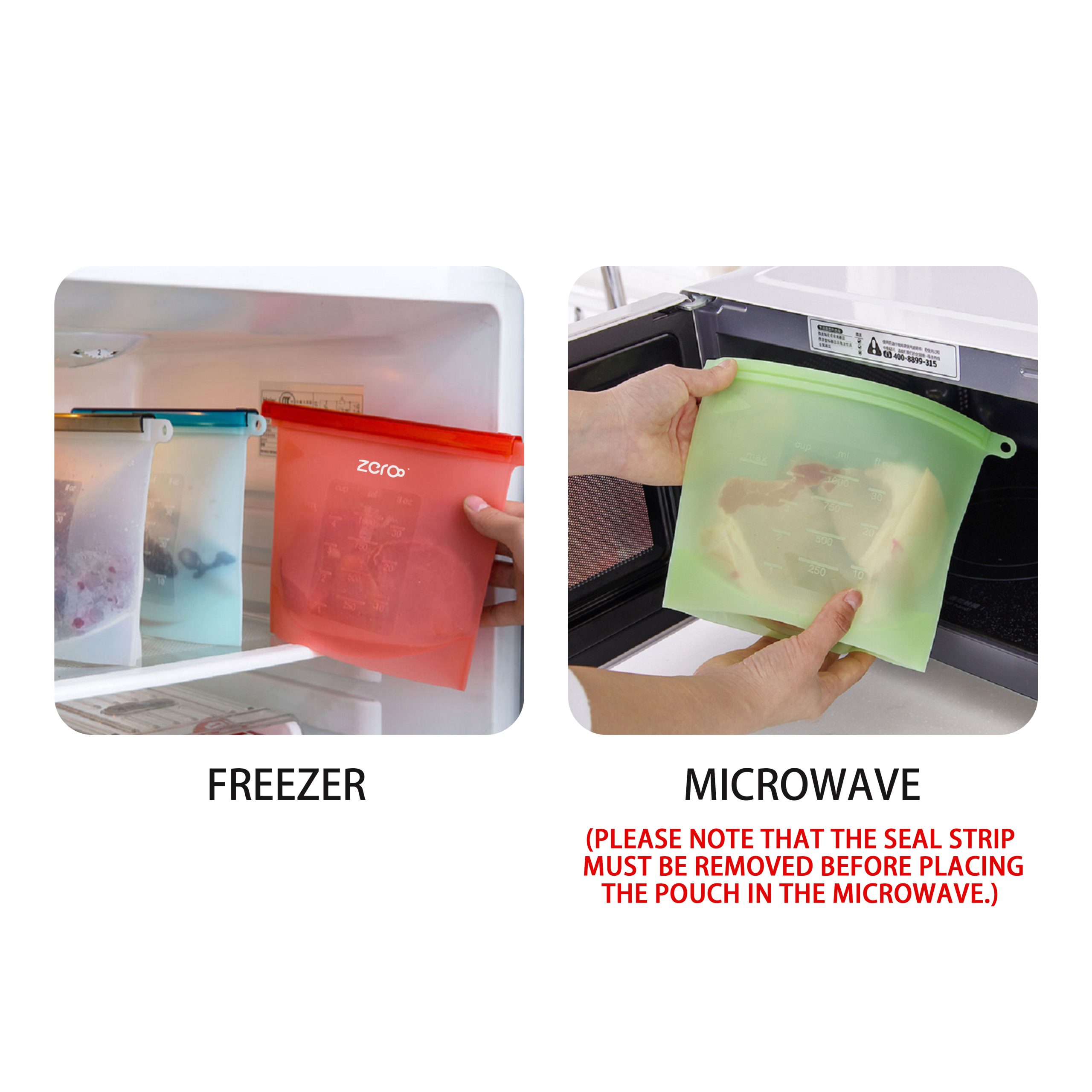 Silicone Reusable Storage Pouch - 1500ML - Image 9