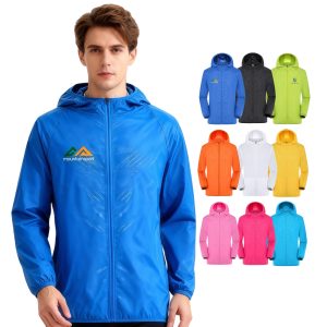 Unisex Adult 100% Polyester Jacket with Sun Protection and Hood