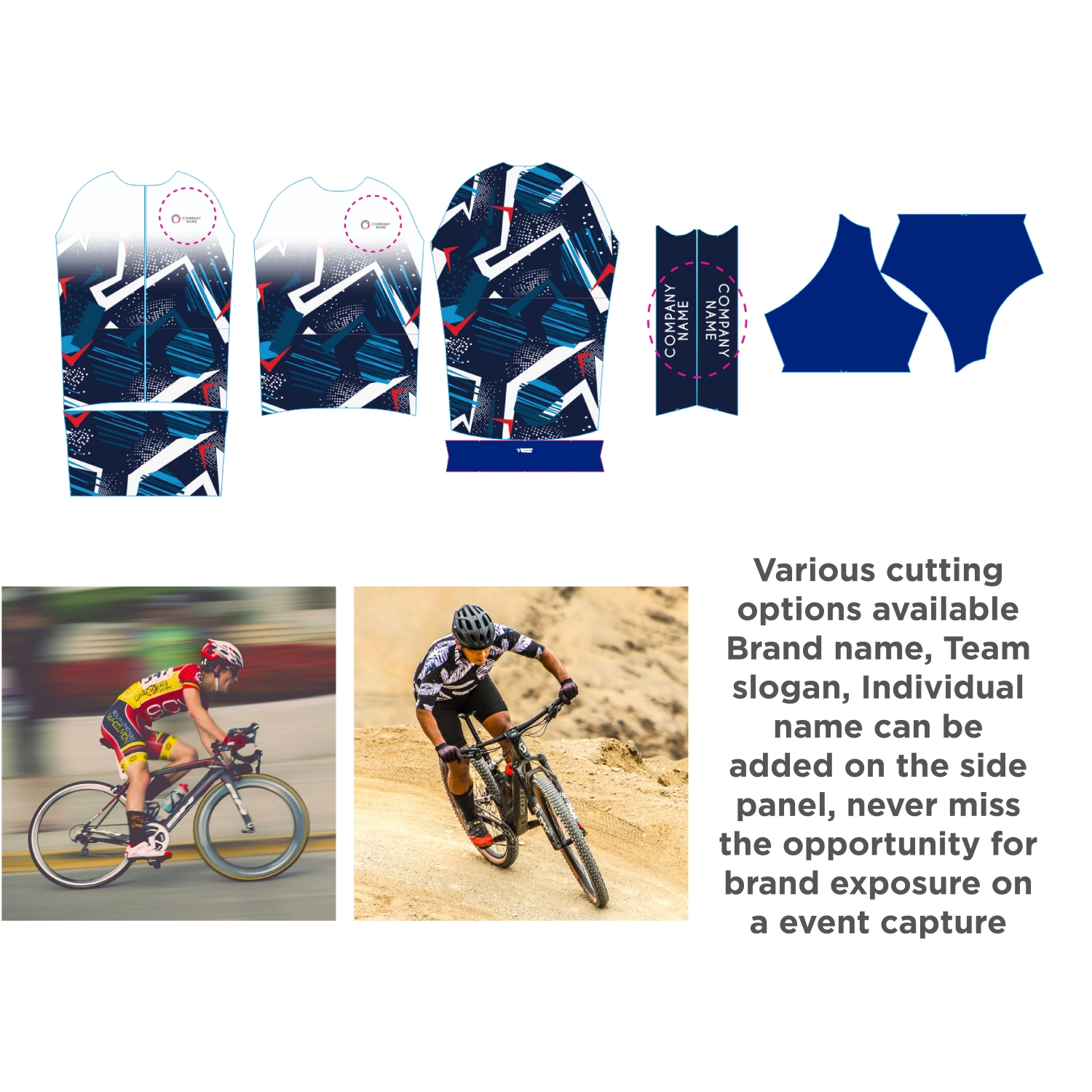 Unisex Sublimated Stand Collar Raglan Short Sleeves Cycling Jersey - Image 9