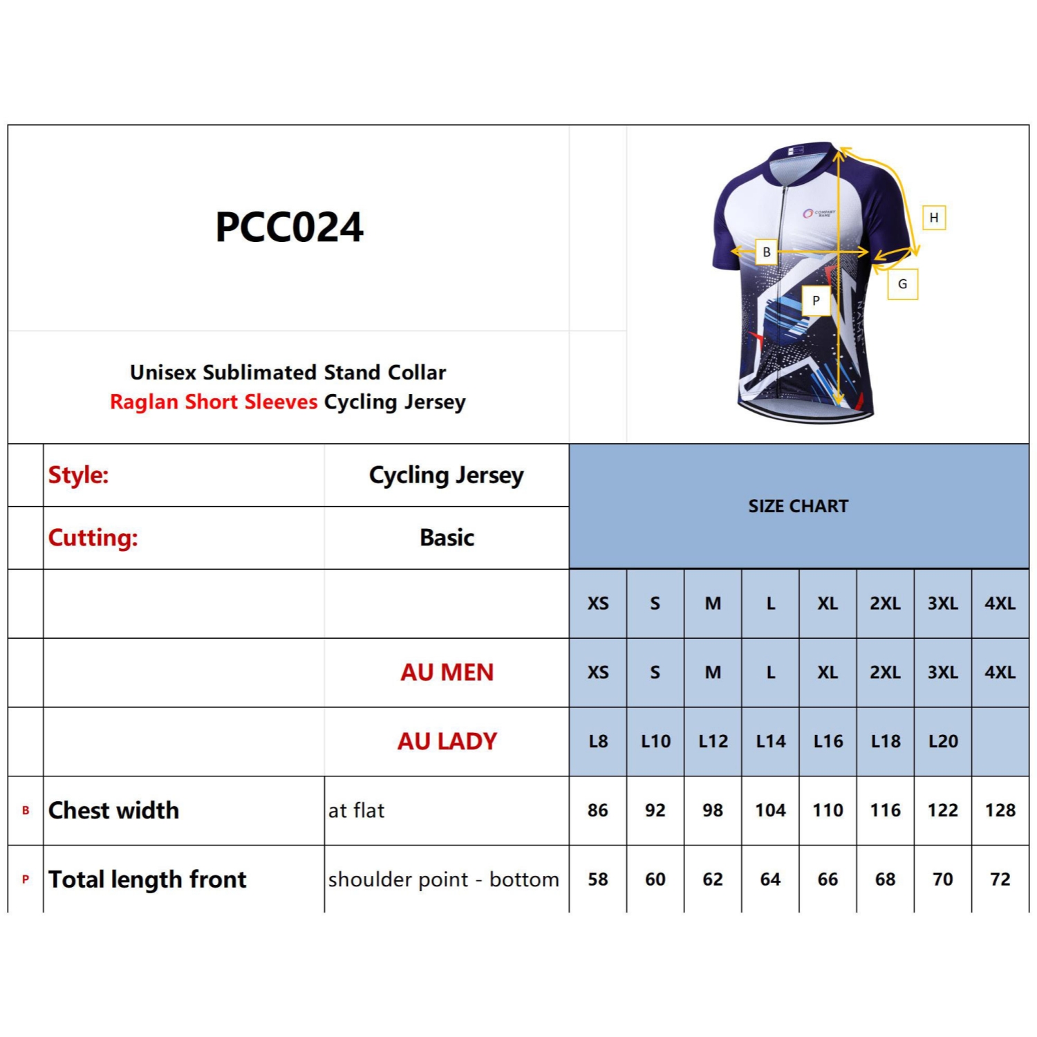 Unisex Sublimated Stand Collar Raglan Short Sleeves Cycling Jersey - Image 13