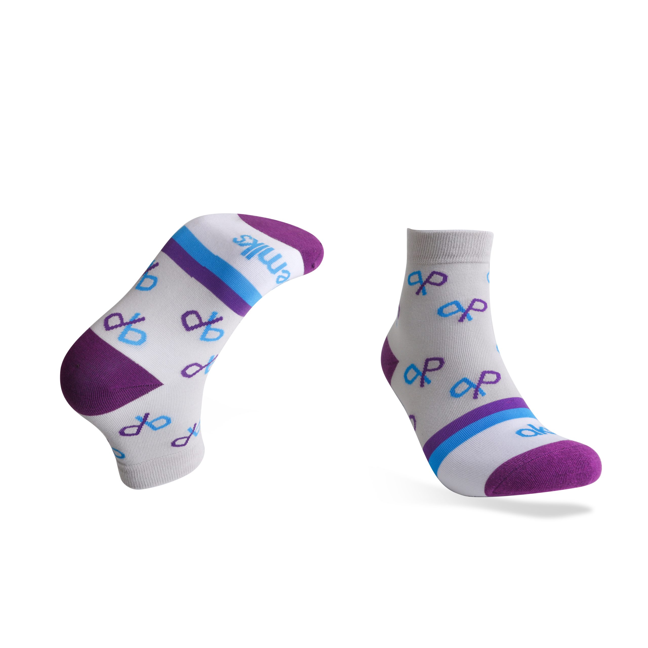 Ankle Custom Pattern Socks - With Towel Bottom - Image 2