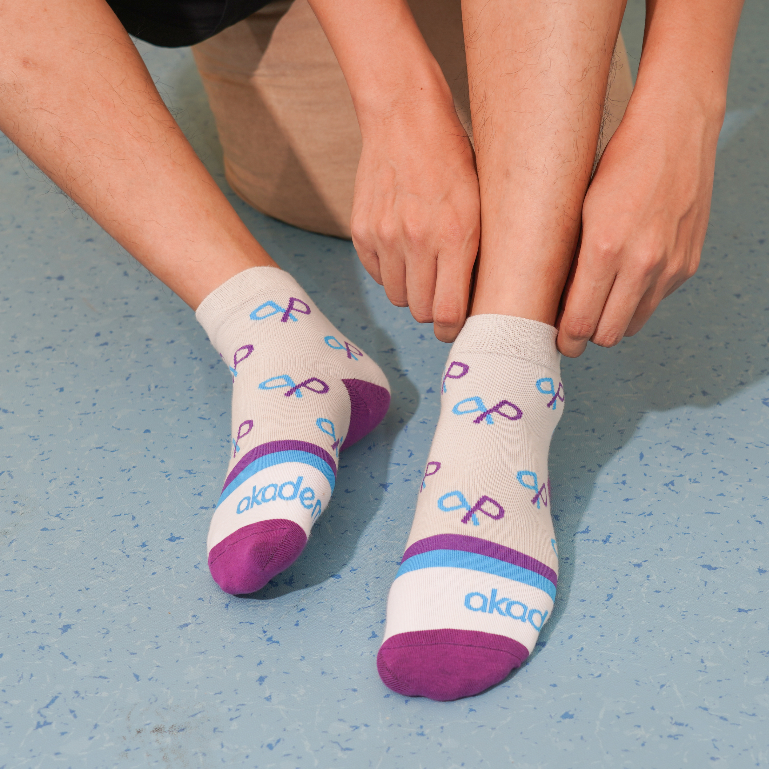 Ankle Custom Pattern Socks - With Towel Bottom - Image 3