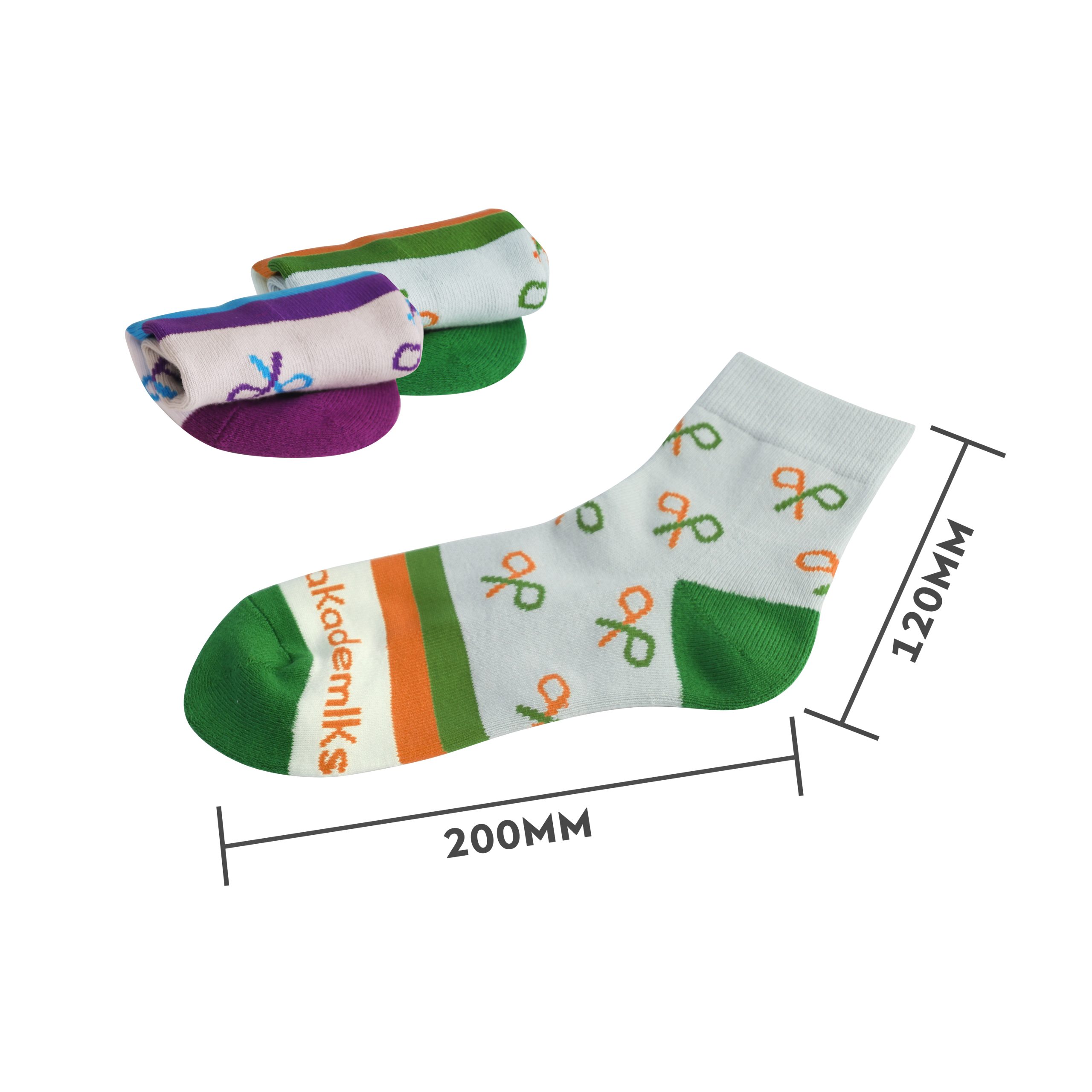 Ankle Custom Pattern Socks - With Towel Bottom - Image 5