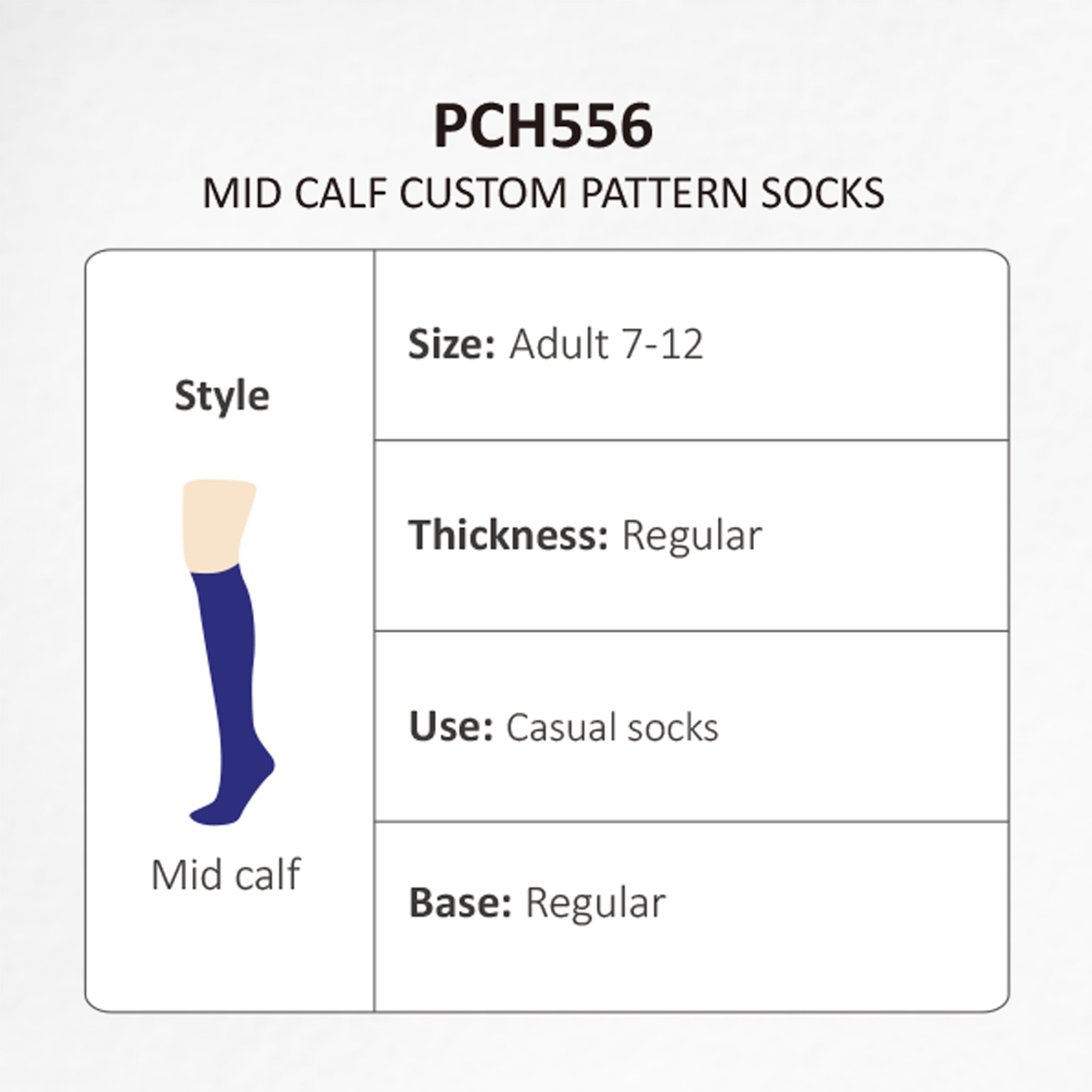 Mid Calf Custom Pattern Socks - Image 11
